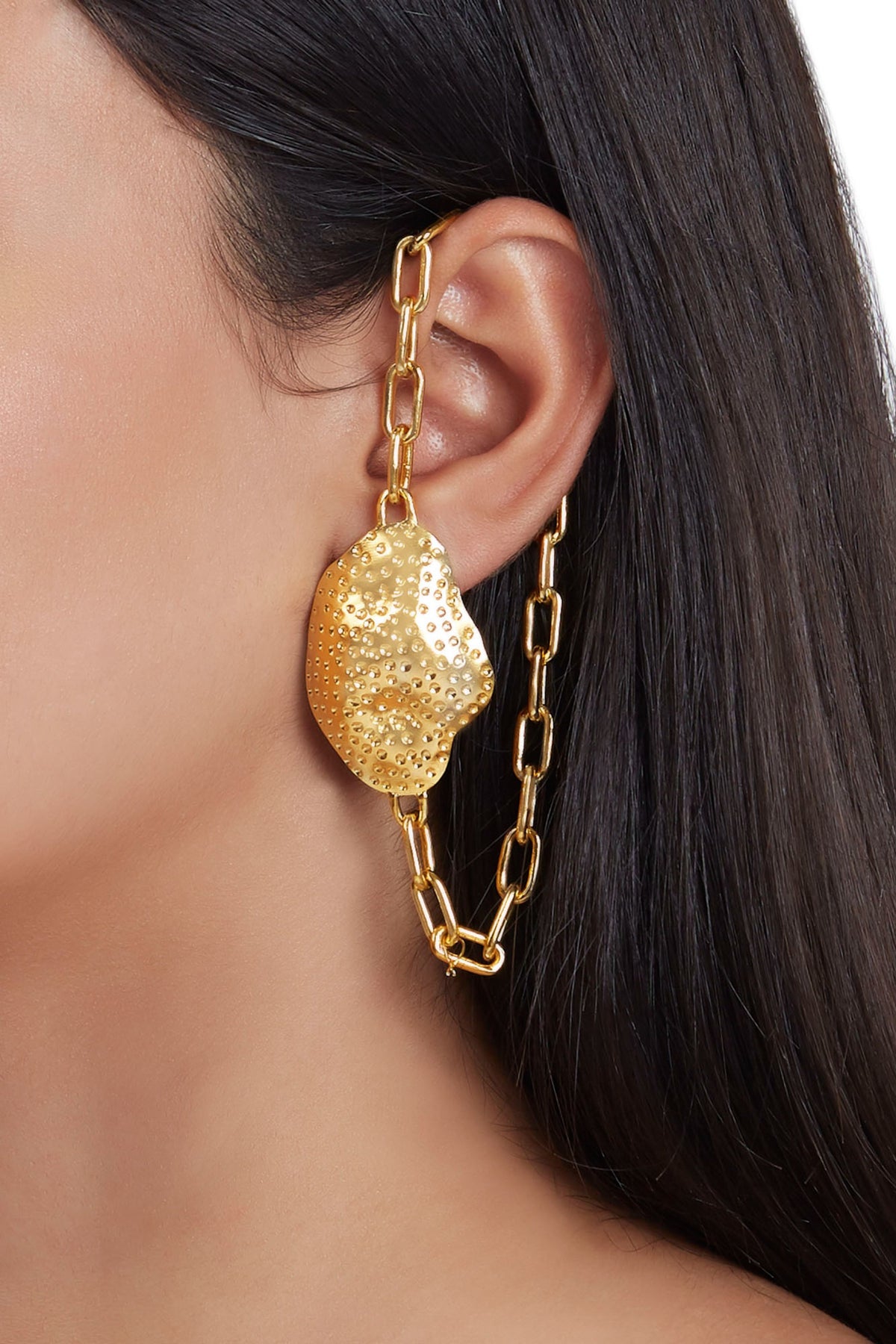 Rissa coral mismatched earrings