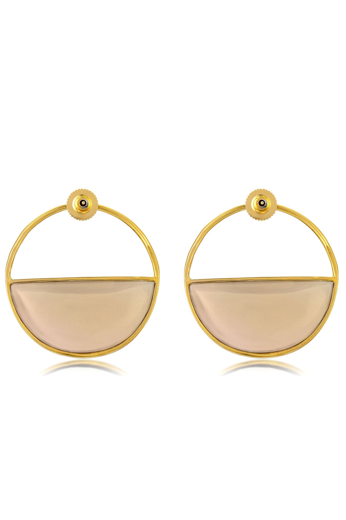 Selene morganite earrings