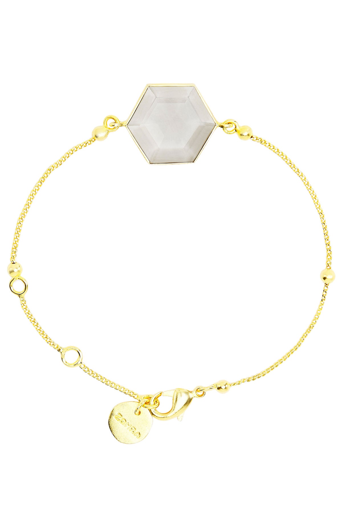 Rena smokey hexagon bracelet