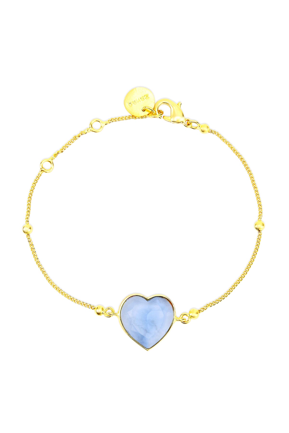 Rena blue heart bracelet