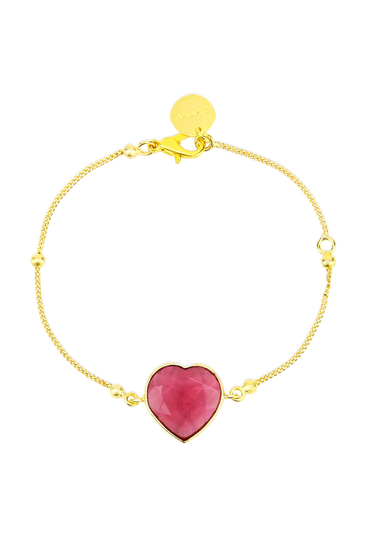 Rena magenta heart bracelet