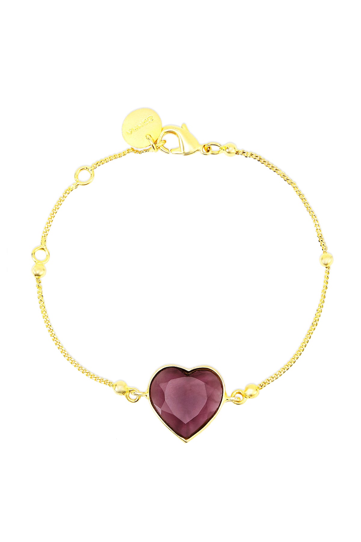 Rena purple heart bracelet