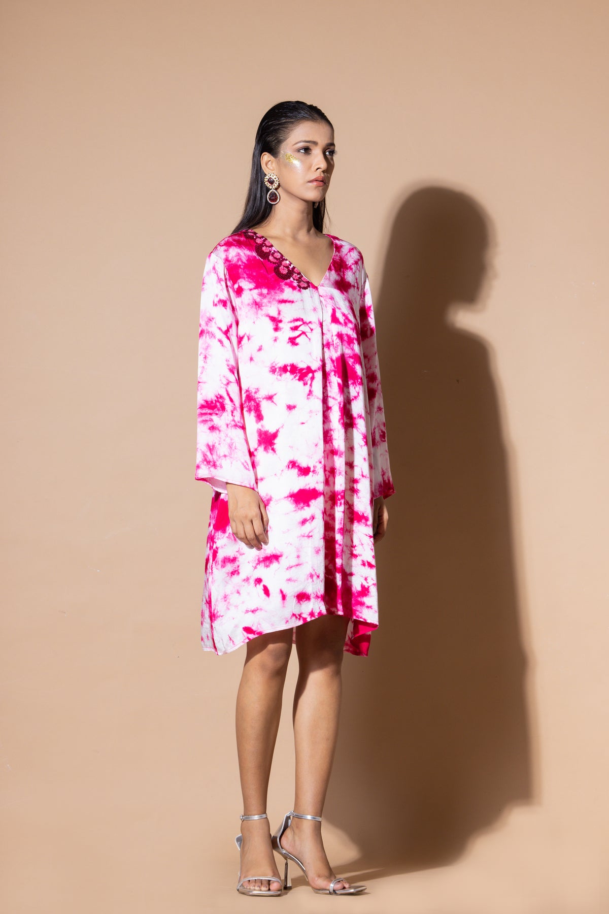 Magenta Cloud Burst Dress