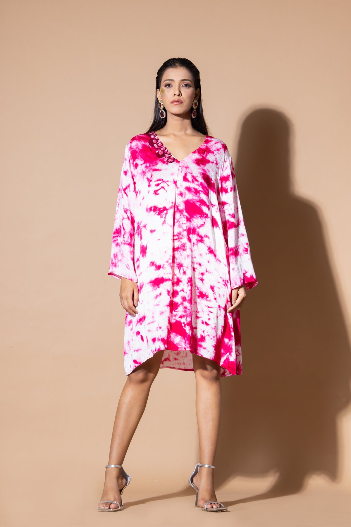 Magenta Cloud Burst Dress