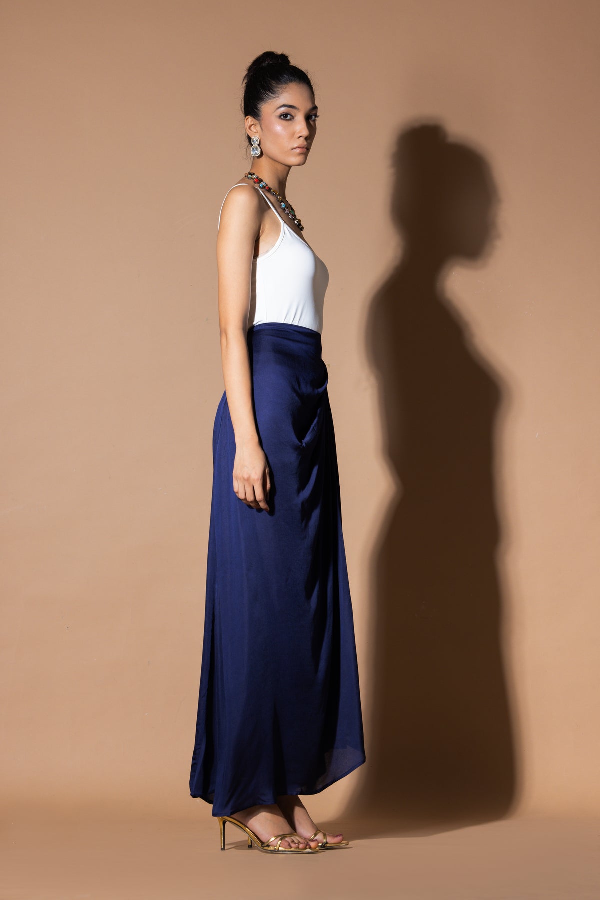 Misty Blue Wrap Skirt