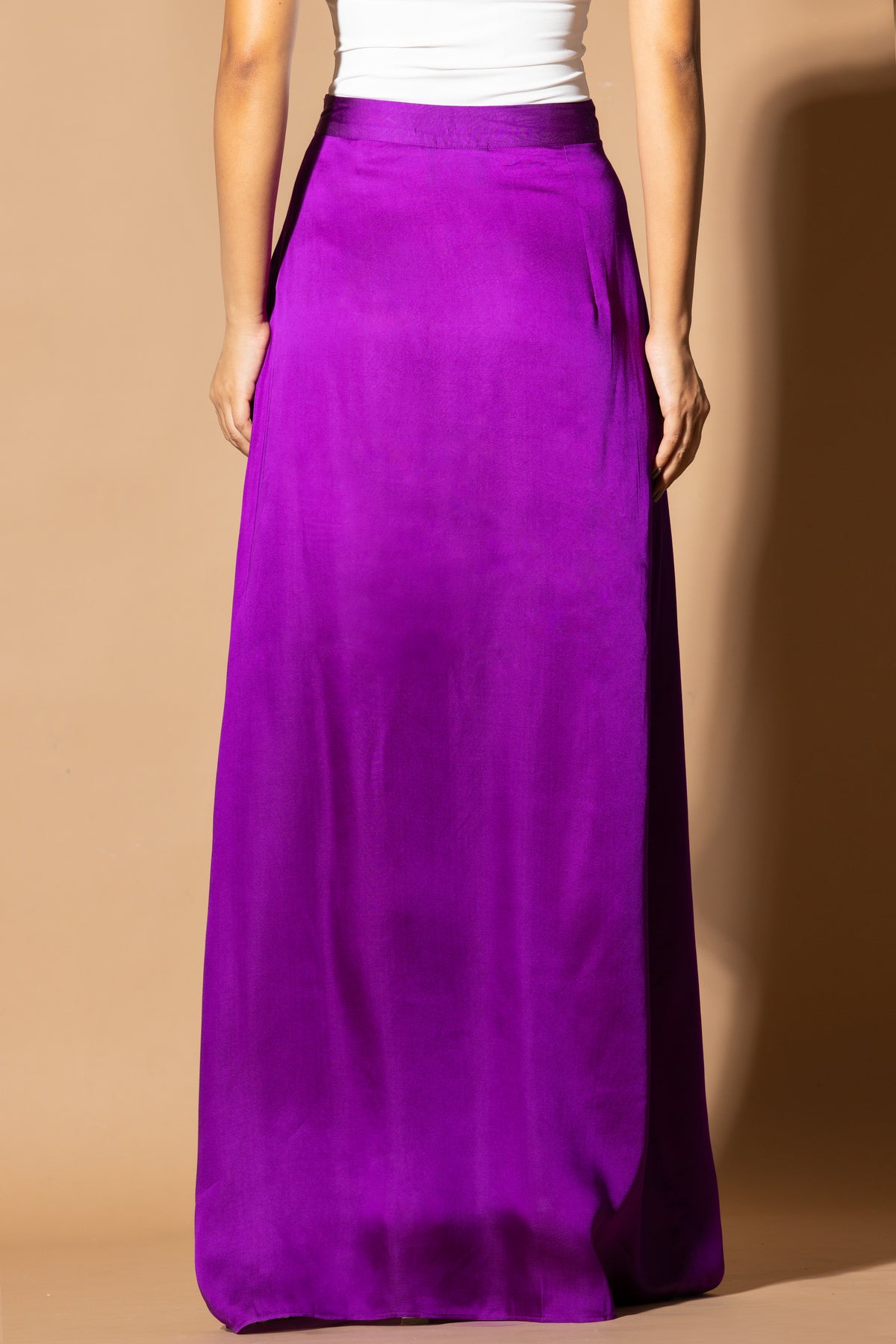 Afterglow Purple Draped Skirt