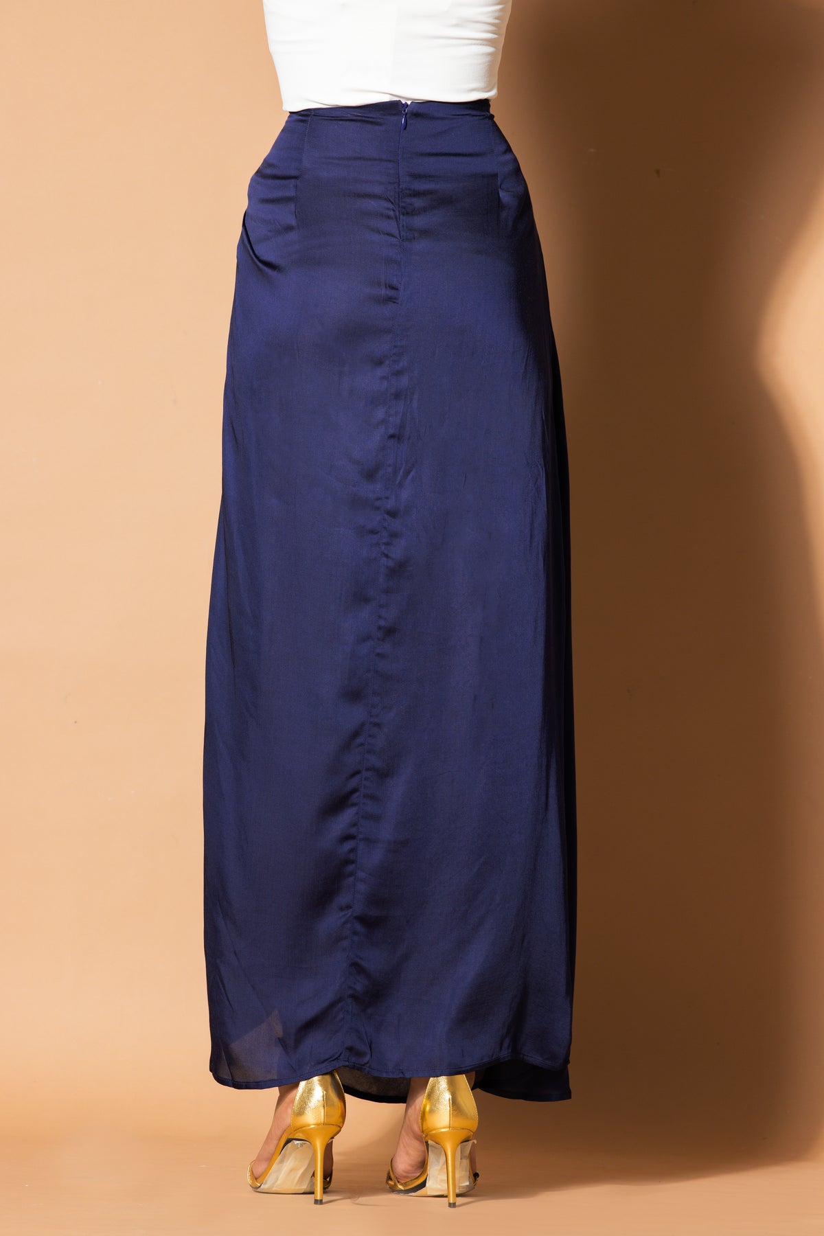 Misty Blue Wrap Skirt