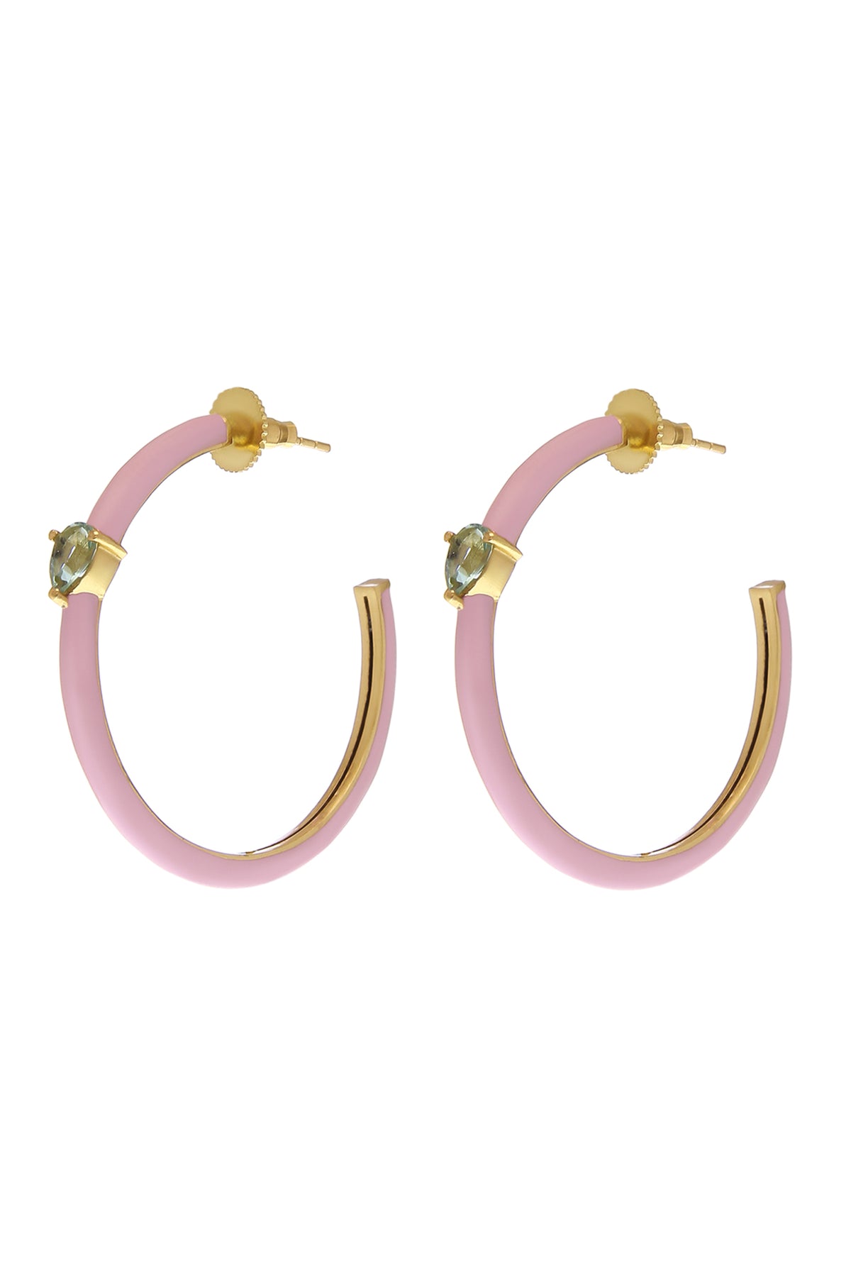 Pink Elisa Hoops