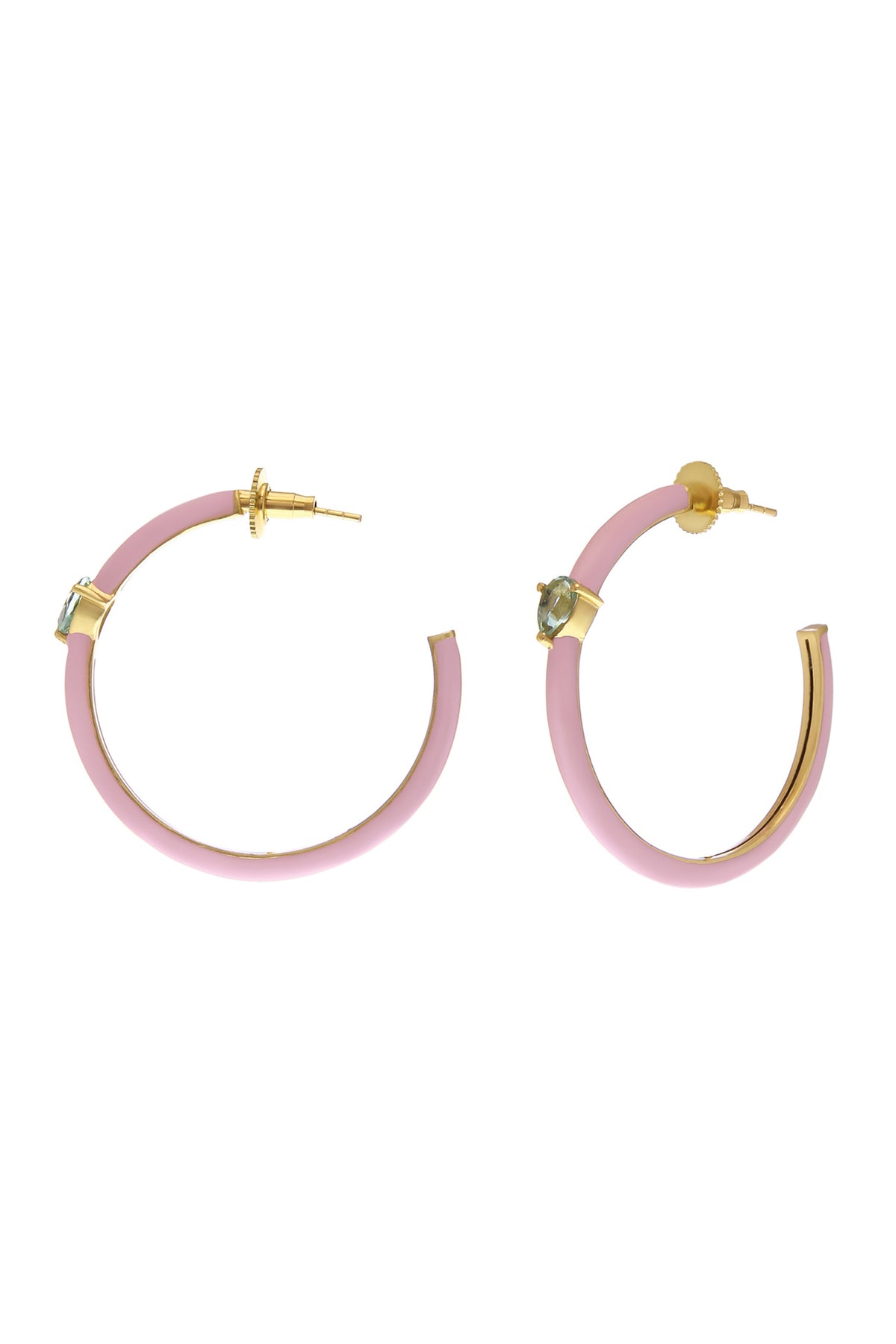 Pink Elisa Hoops