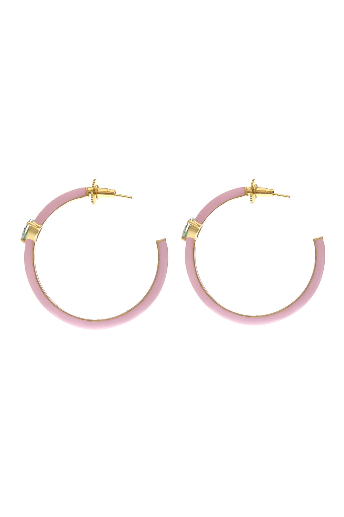 Pink Elisa Hoops