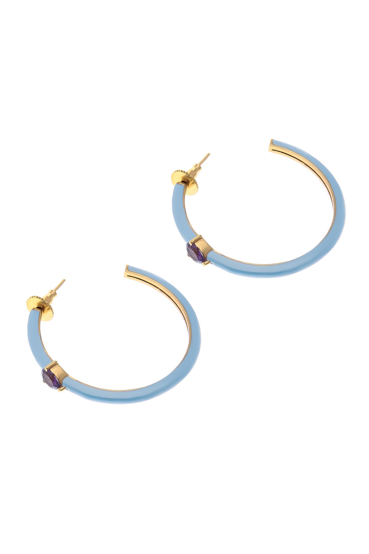 Blue Elisa Hoops