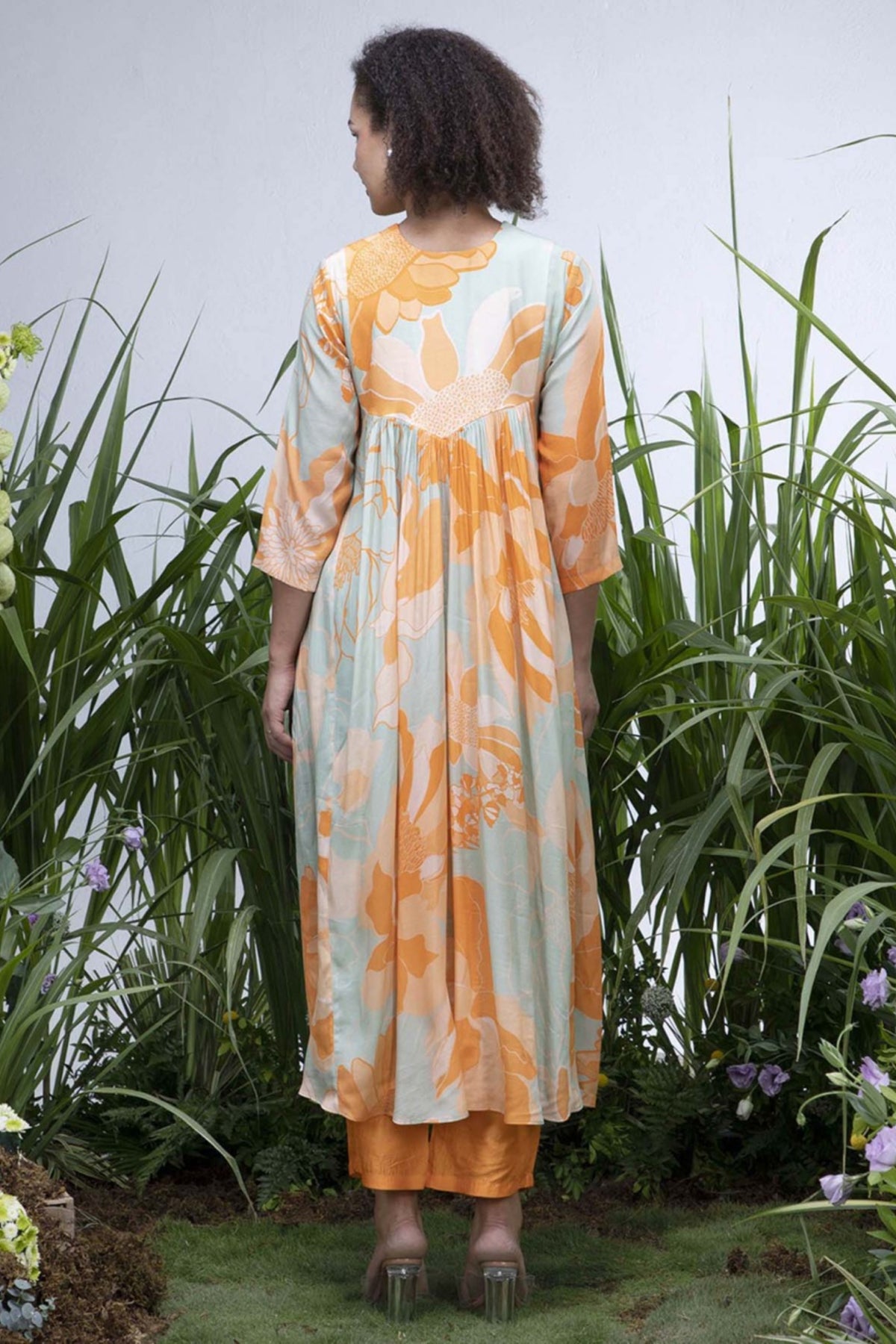 Green Wildflower Beads Maxi