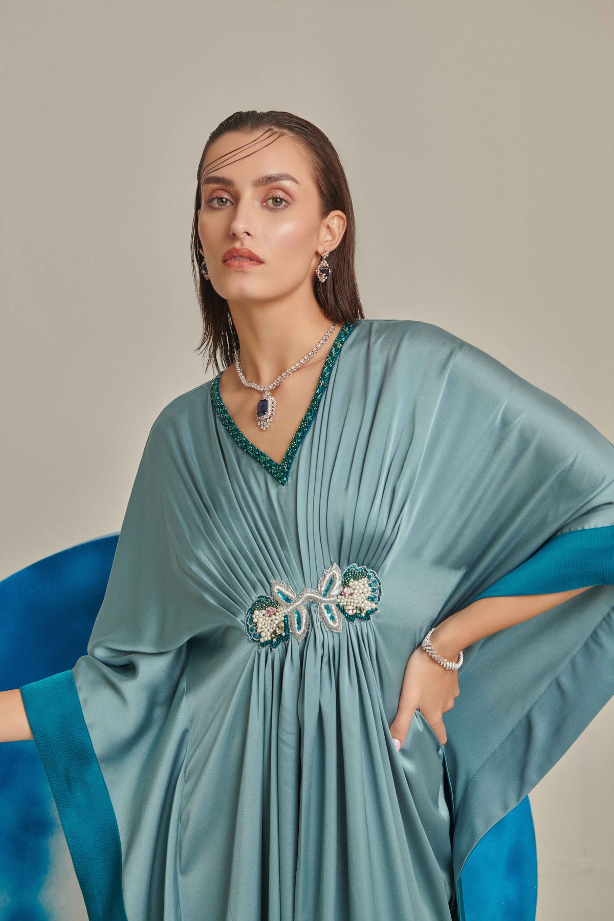 Sea Green Kaftan