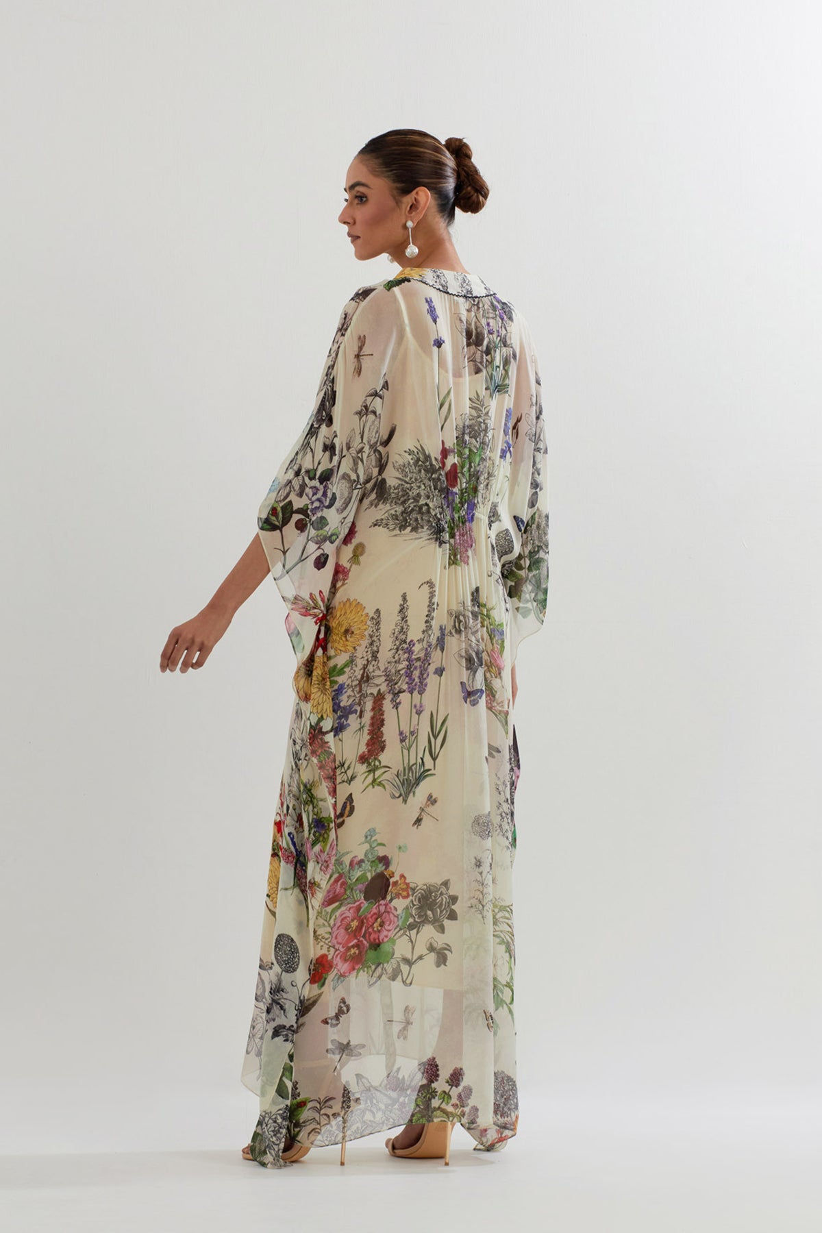 Multicolor Botanical Kaftan