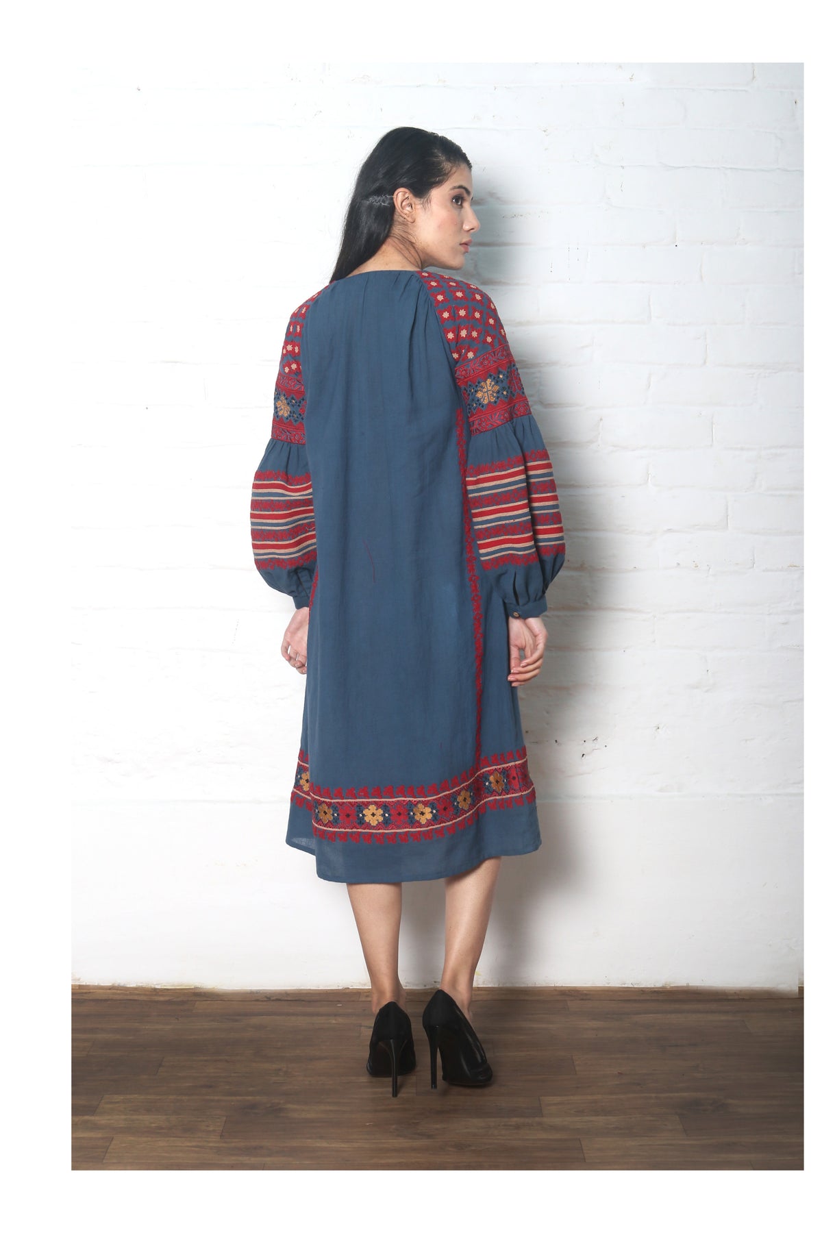 Blue kala cotton dress