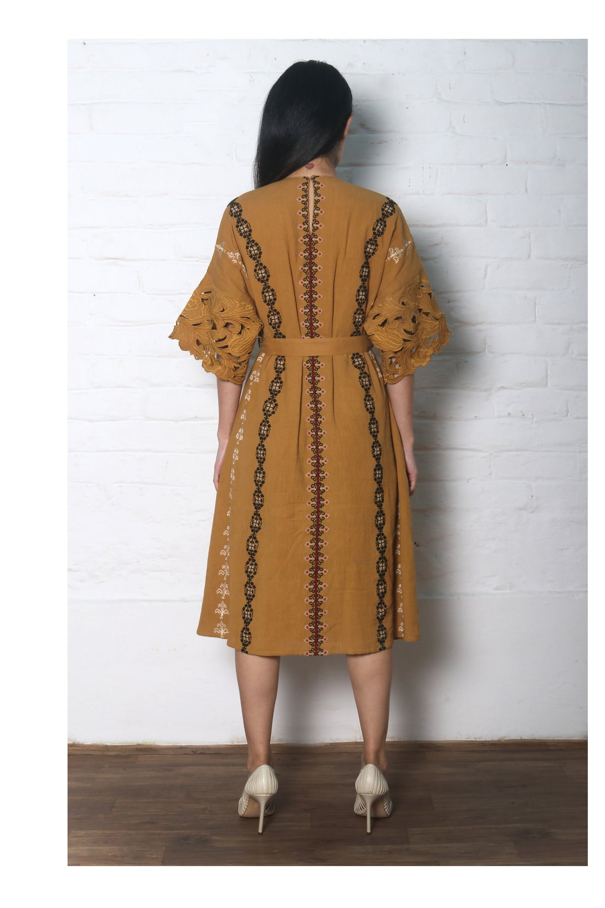 Mustard kala cotton dress