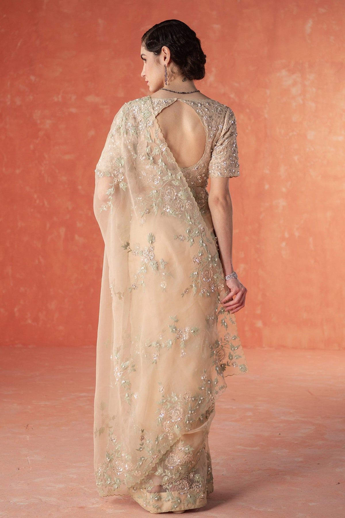 Wild Rose Dori Saree