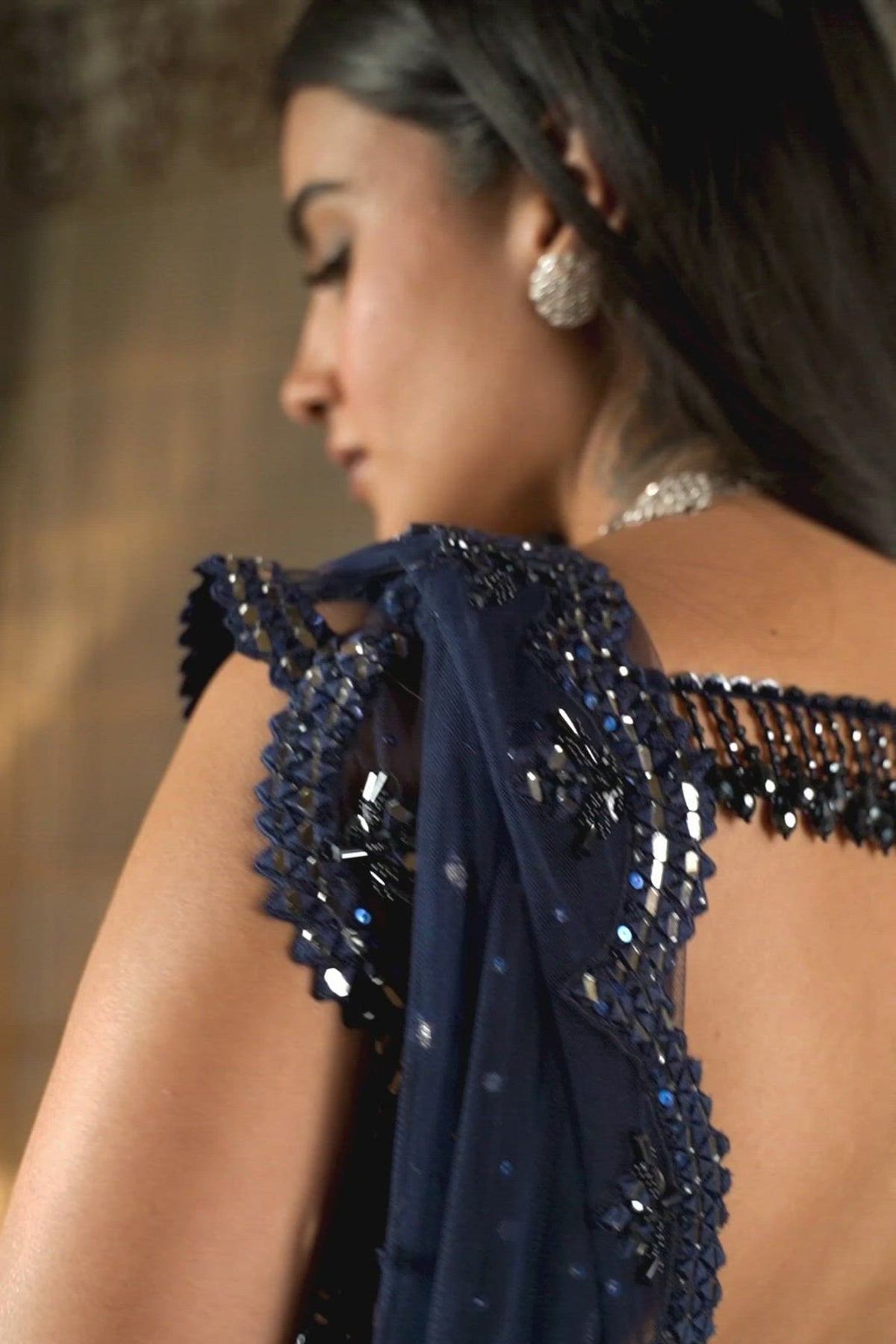 Navy Blue Lehenga Choli