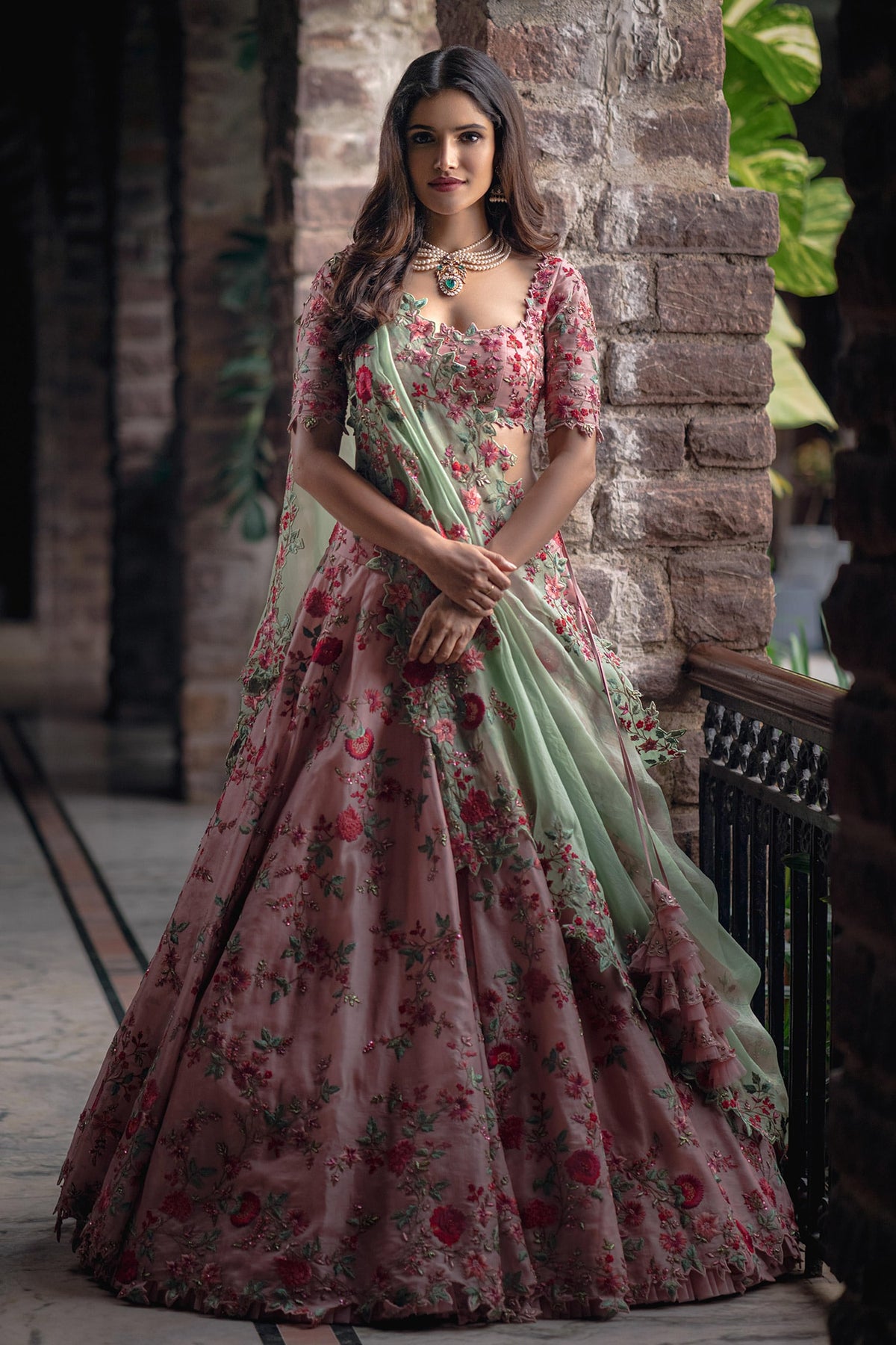 Pink lehenga set