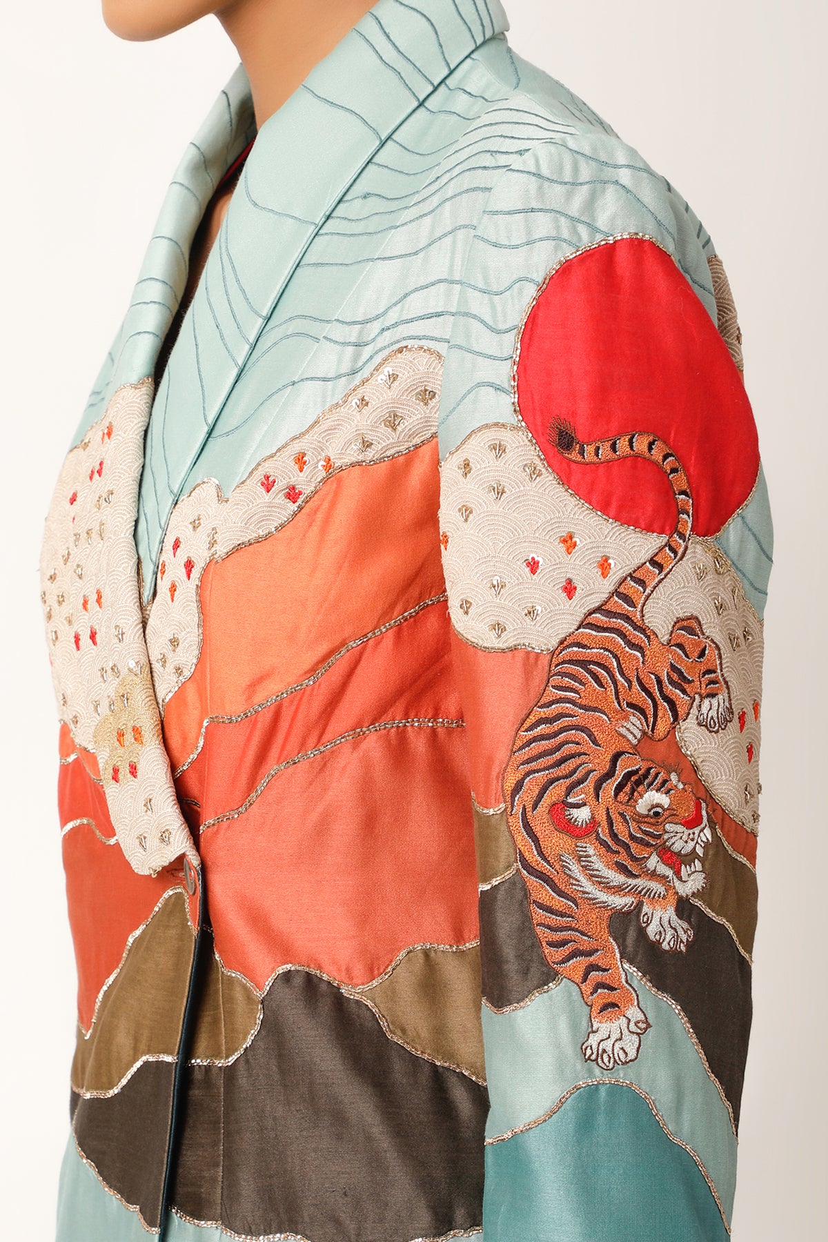 Landscape Textured Jacket Set
