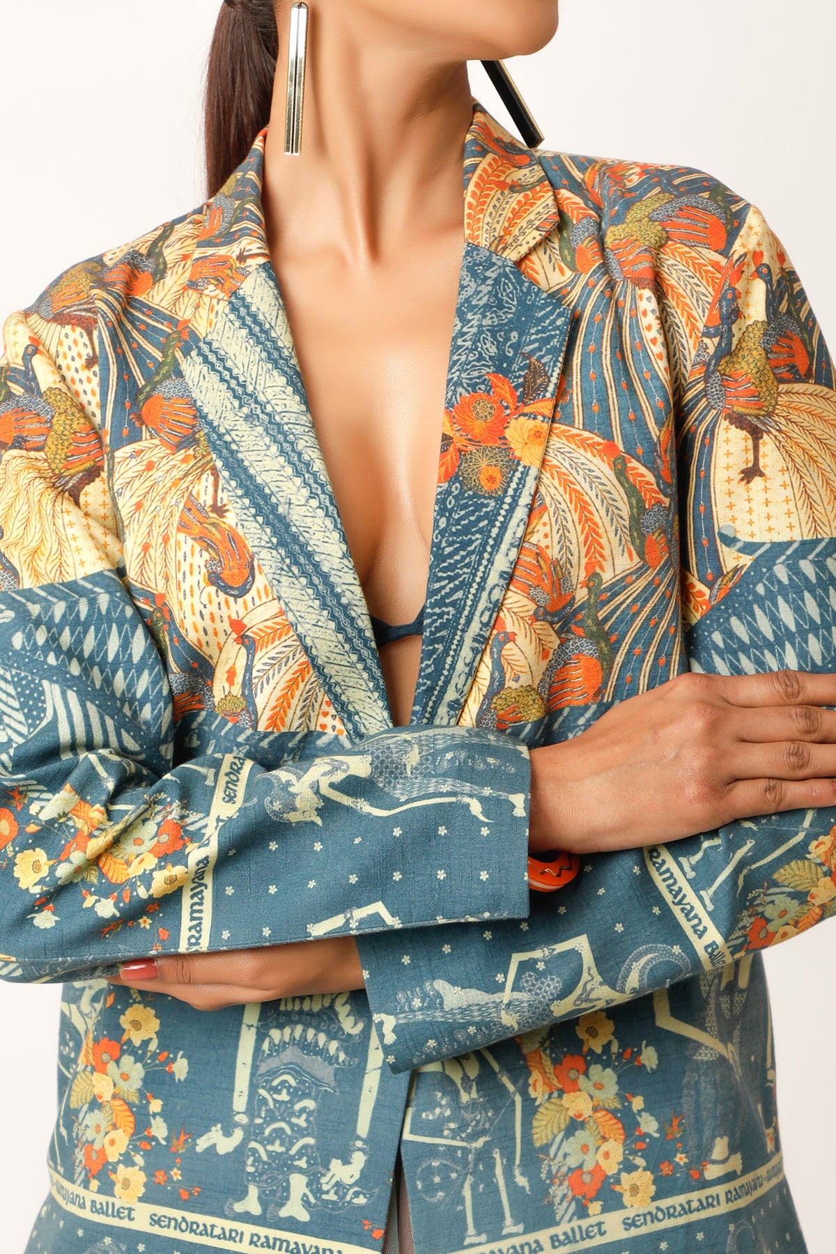 Ramayana Multicolour Printed Jacket Set