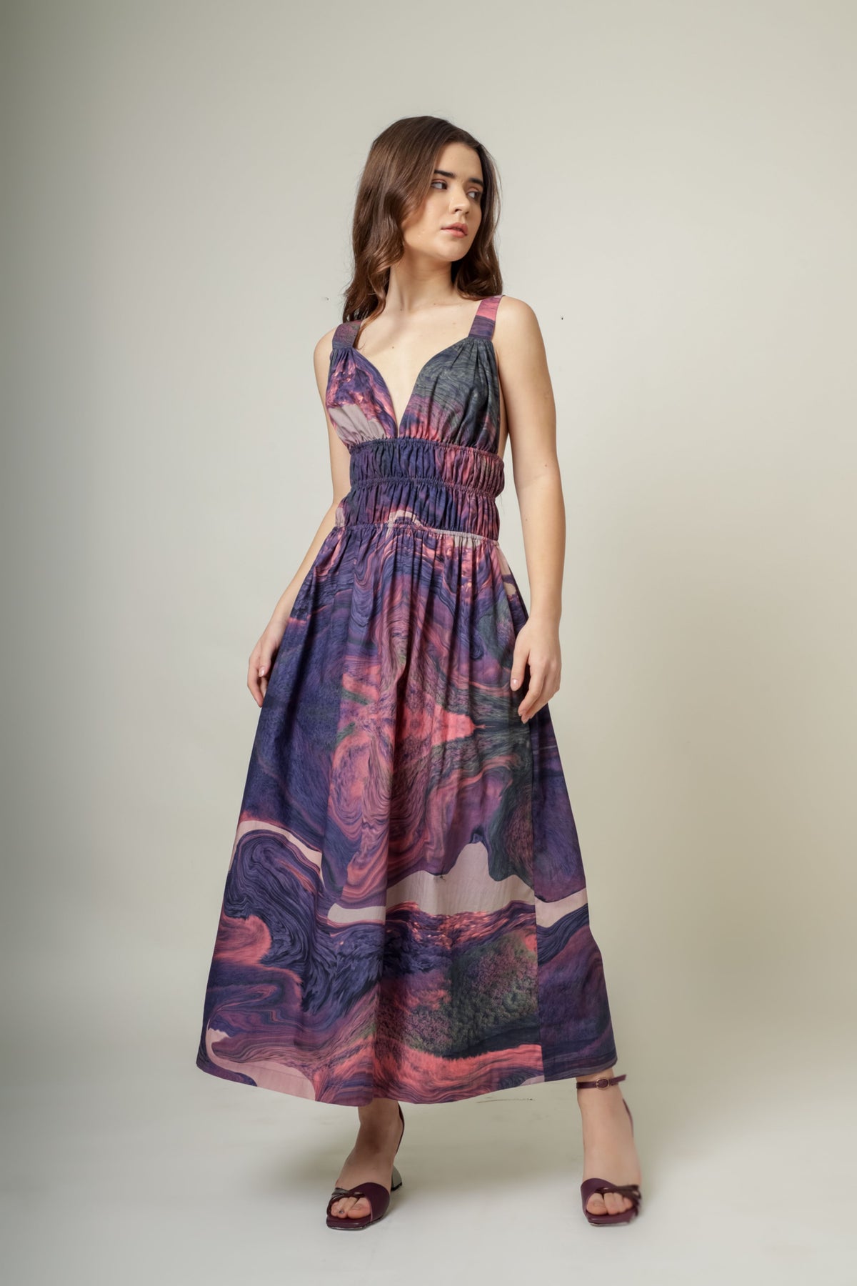 August Printed Dress