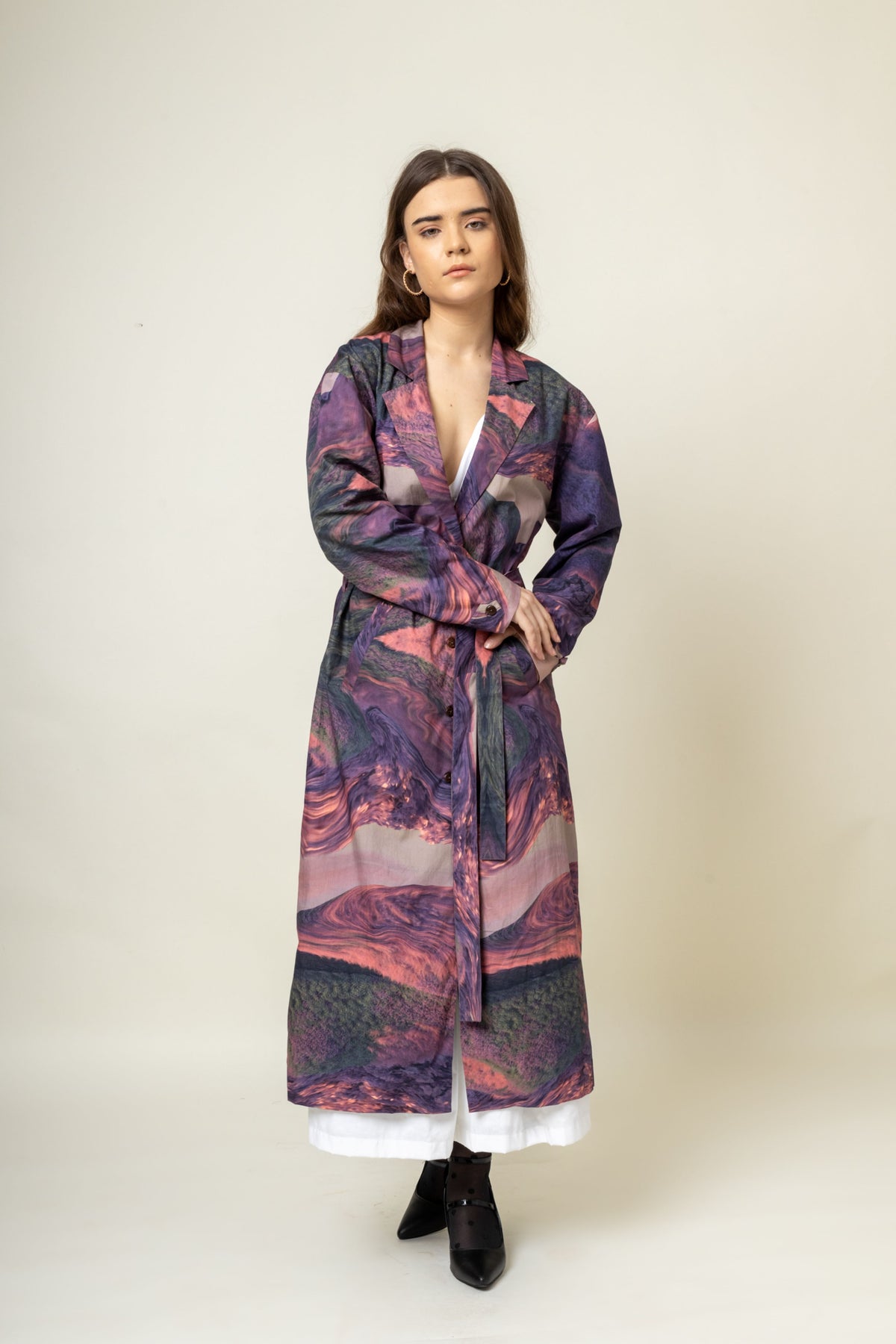 Amelia Printed Trench