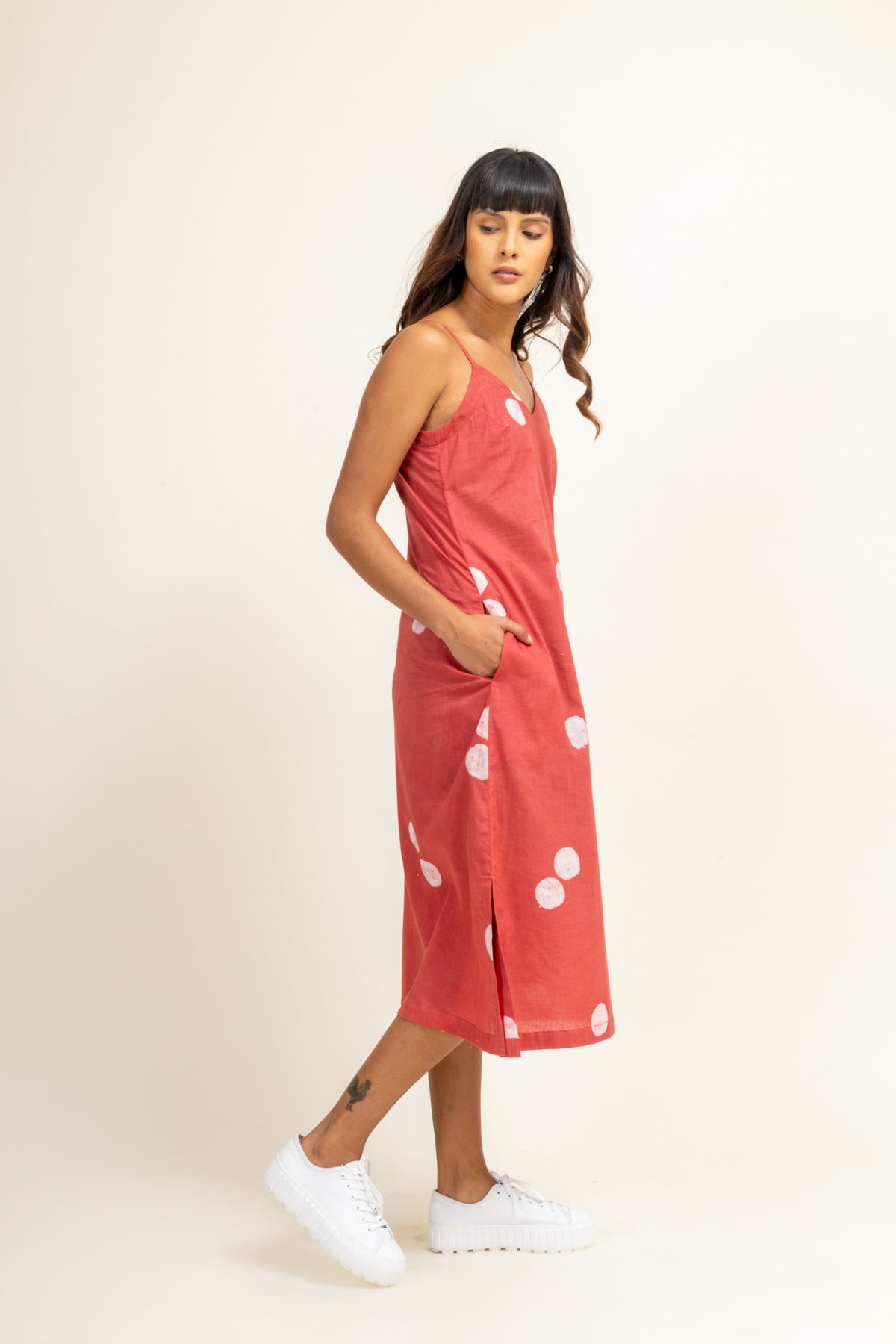 Coral Slip Dress