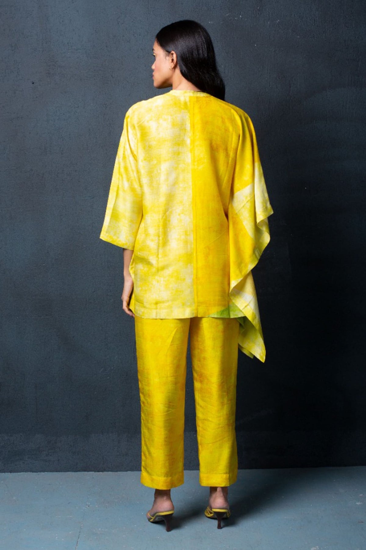 Lemon Yellow Kaftan Set