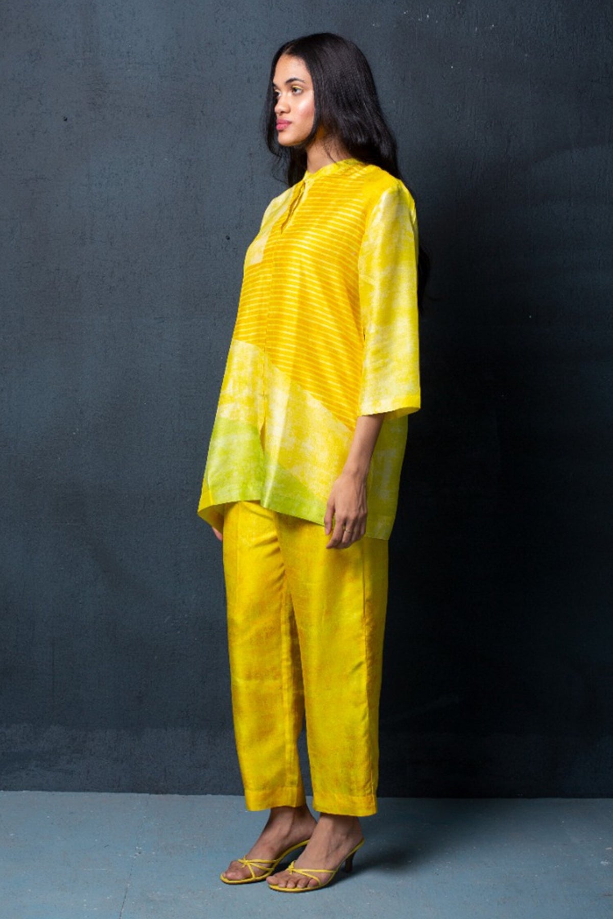 Lemon Yellow Kaftan Set