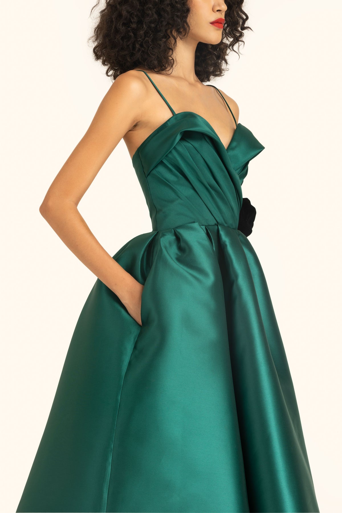 Spagheti Strap Midi Dress