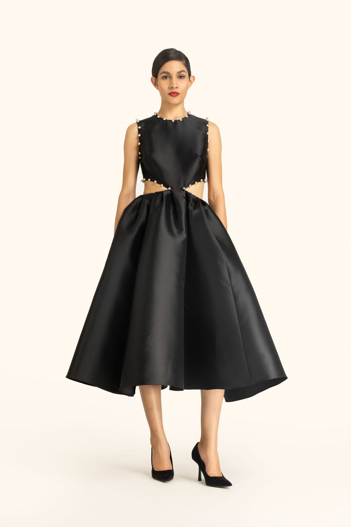 Side Cutout Midi Dress