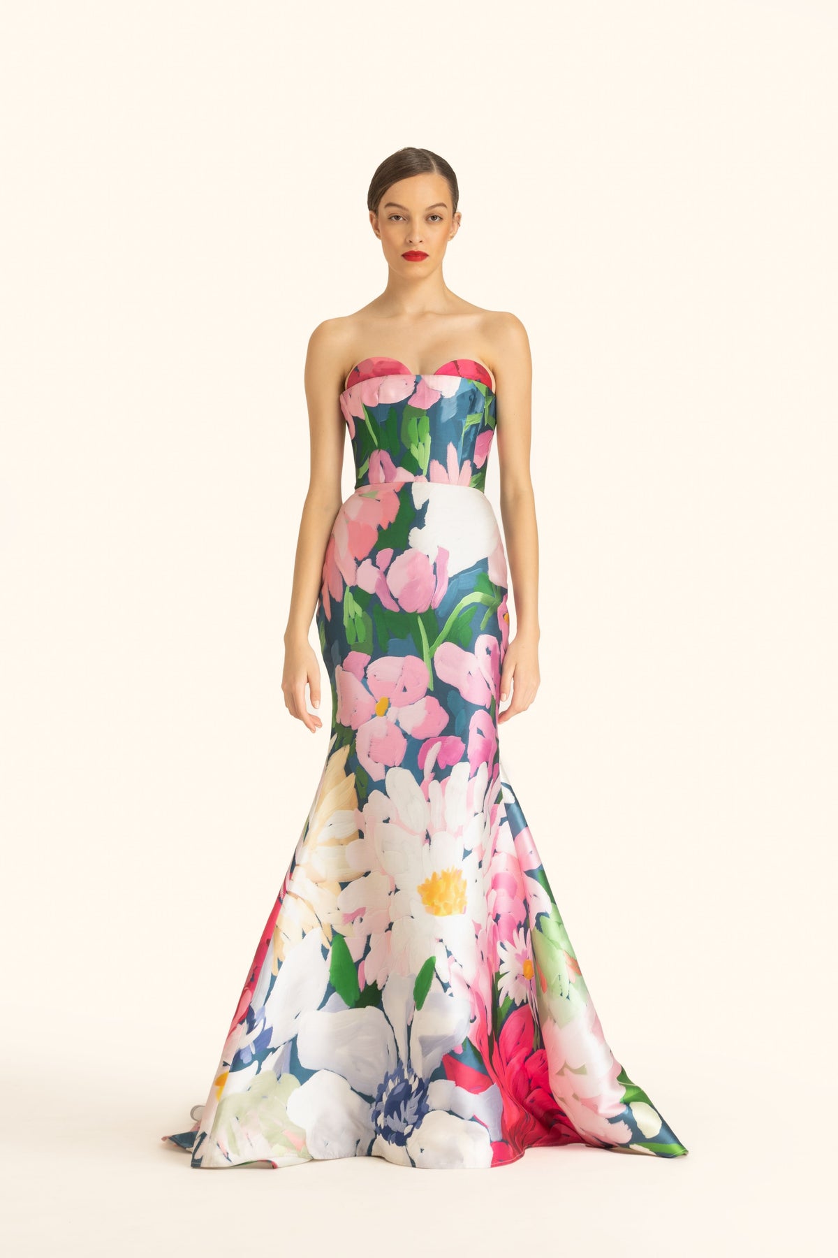 Flat Corsetted Slim Cut Mermaid Gown