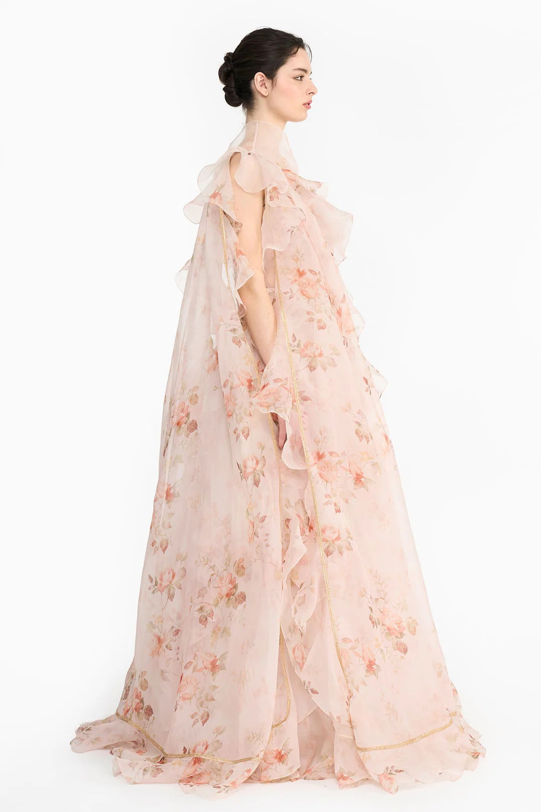 Pink Vintage Rose Lehenga Set