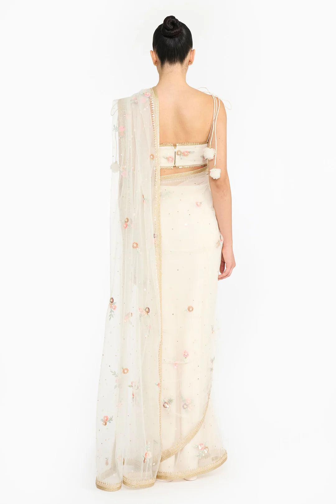 Embroidered Prima Vera Saree Set