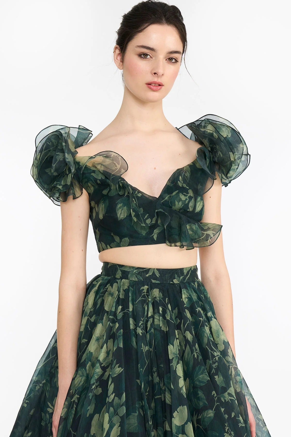 Green Forest Lehenga Set