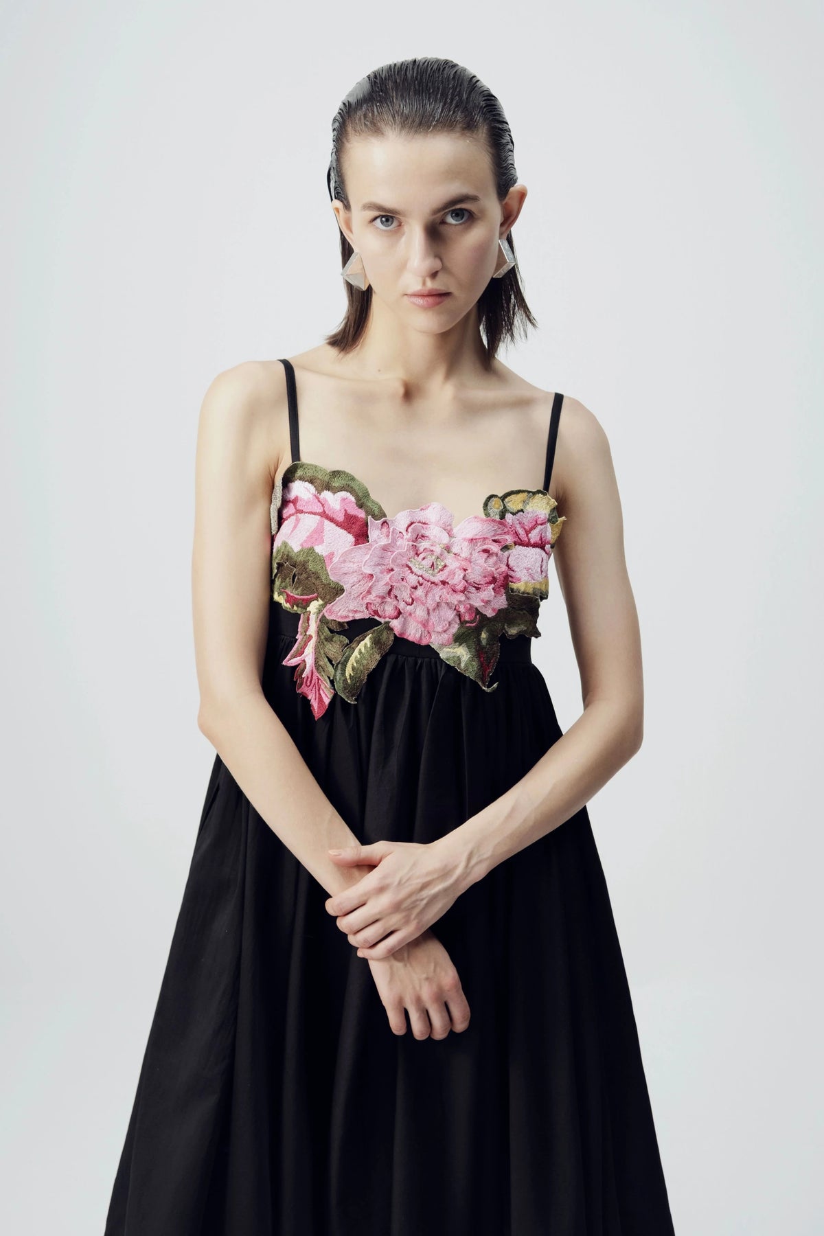 Black Patchwork Dress