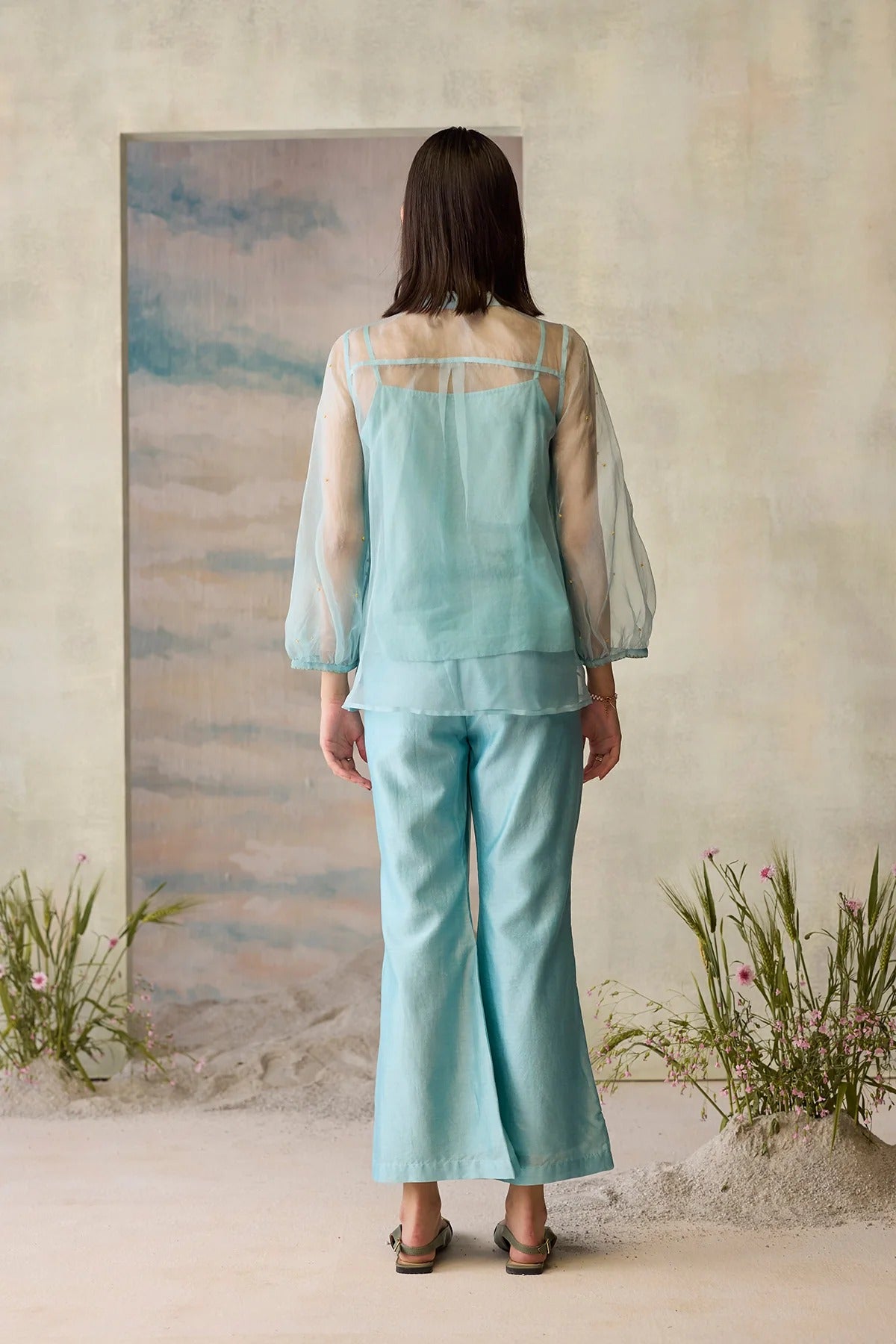 Azure Flared Pants