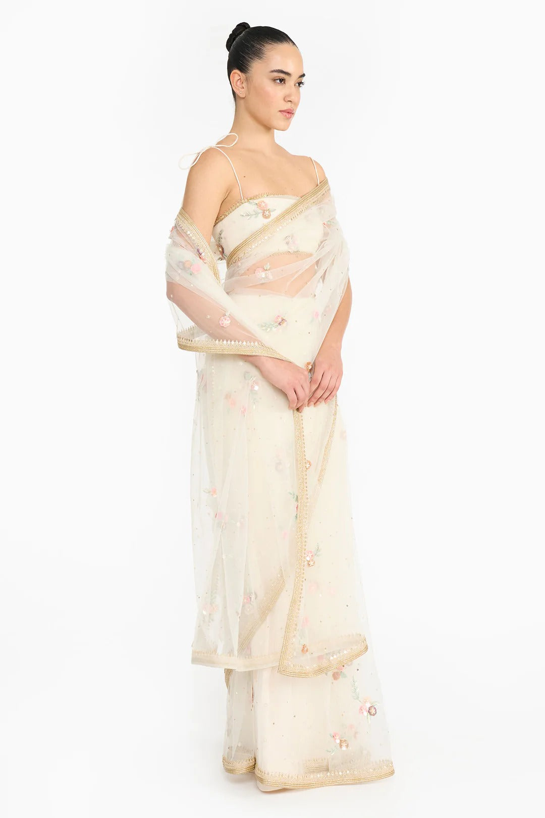 Embroidered Prima Vera Saree Set