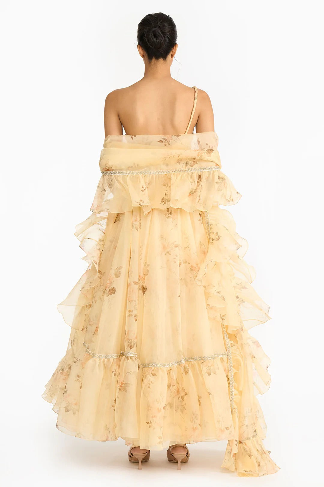 Pale Yellow Vintage Anarkali Set