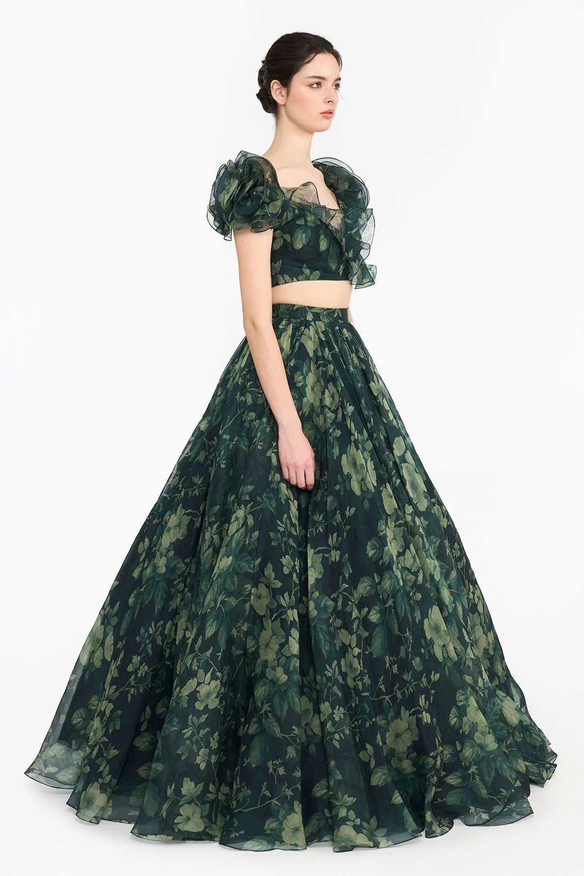 Green Forest Lehenga Set