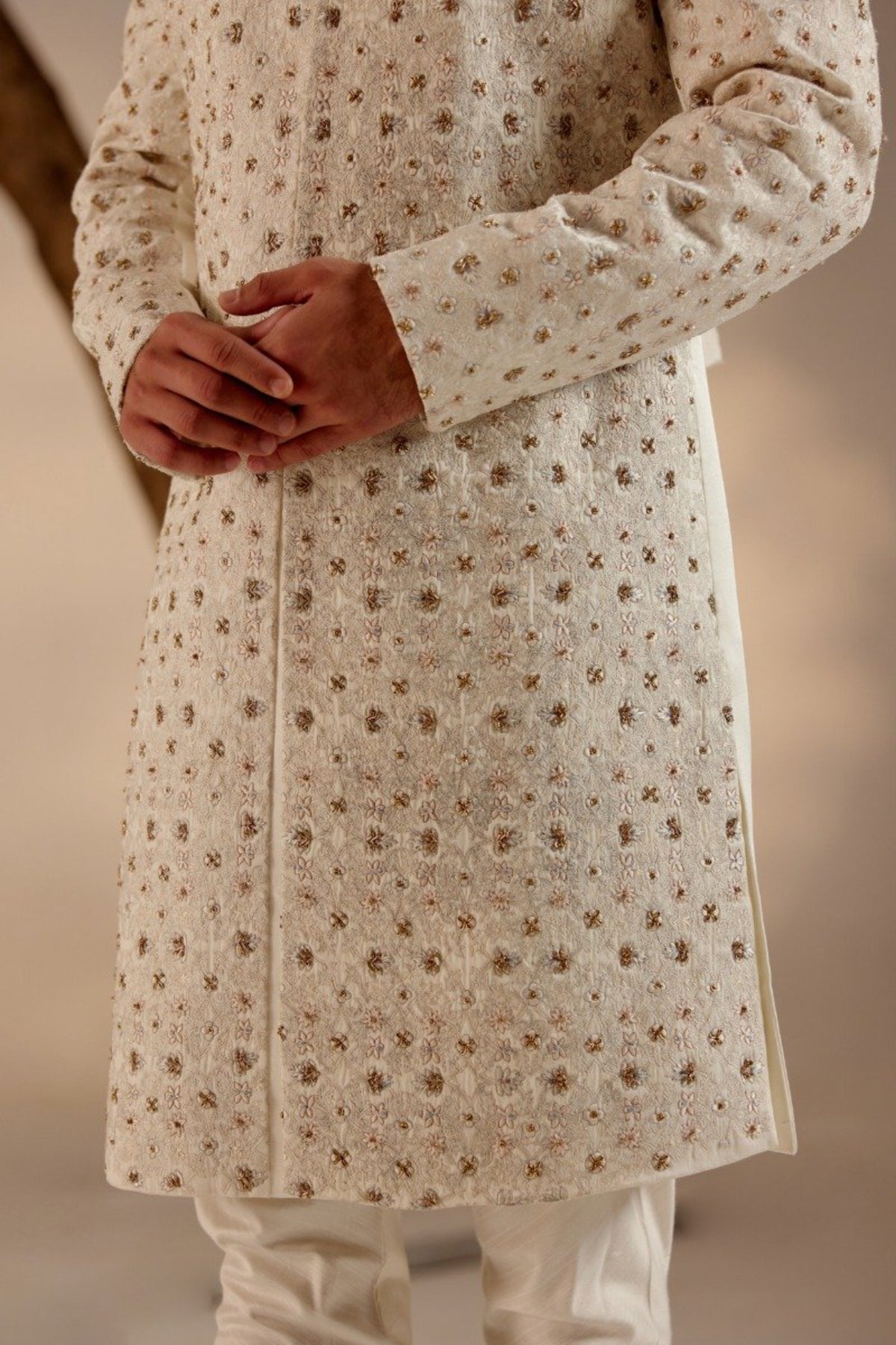 Turtle Dove Sherwani Set