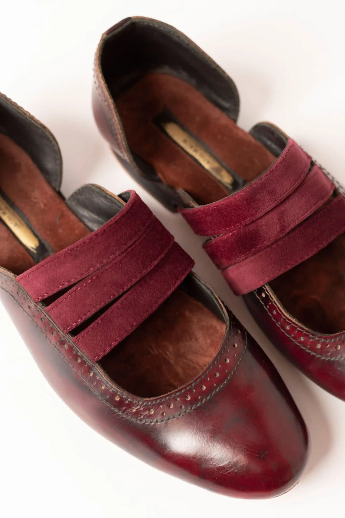 Burgundy Wine 3-Strap Peshawari