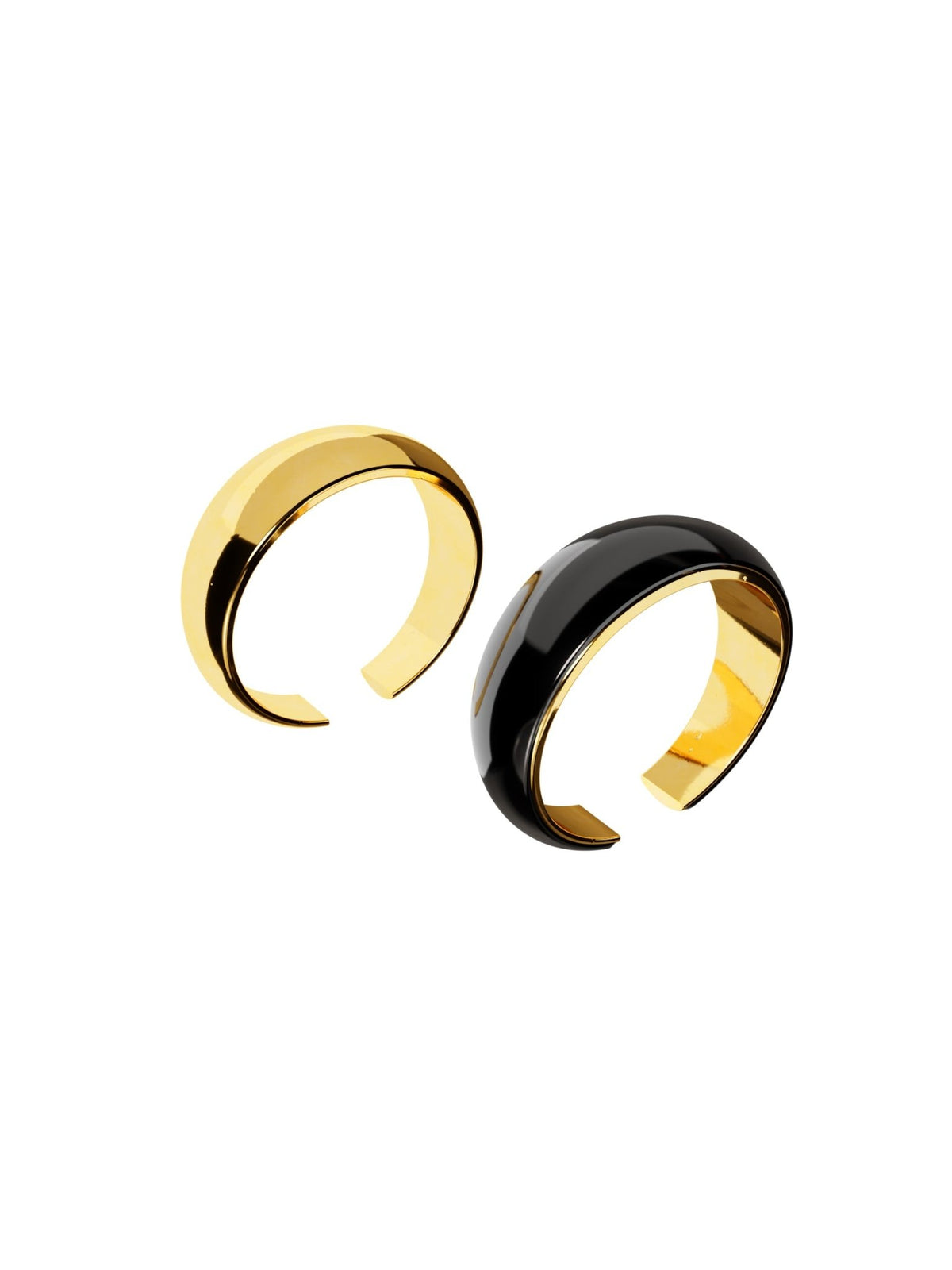 Juicy Snug Earcuffs (set of 2 Enamelled &amp; Gold Cuffs)