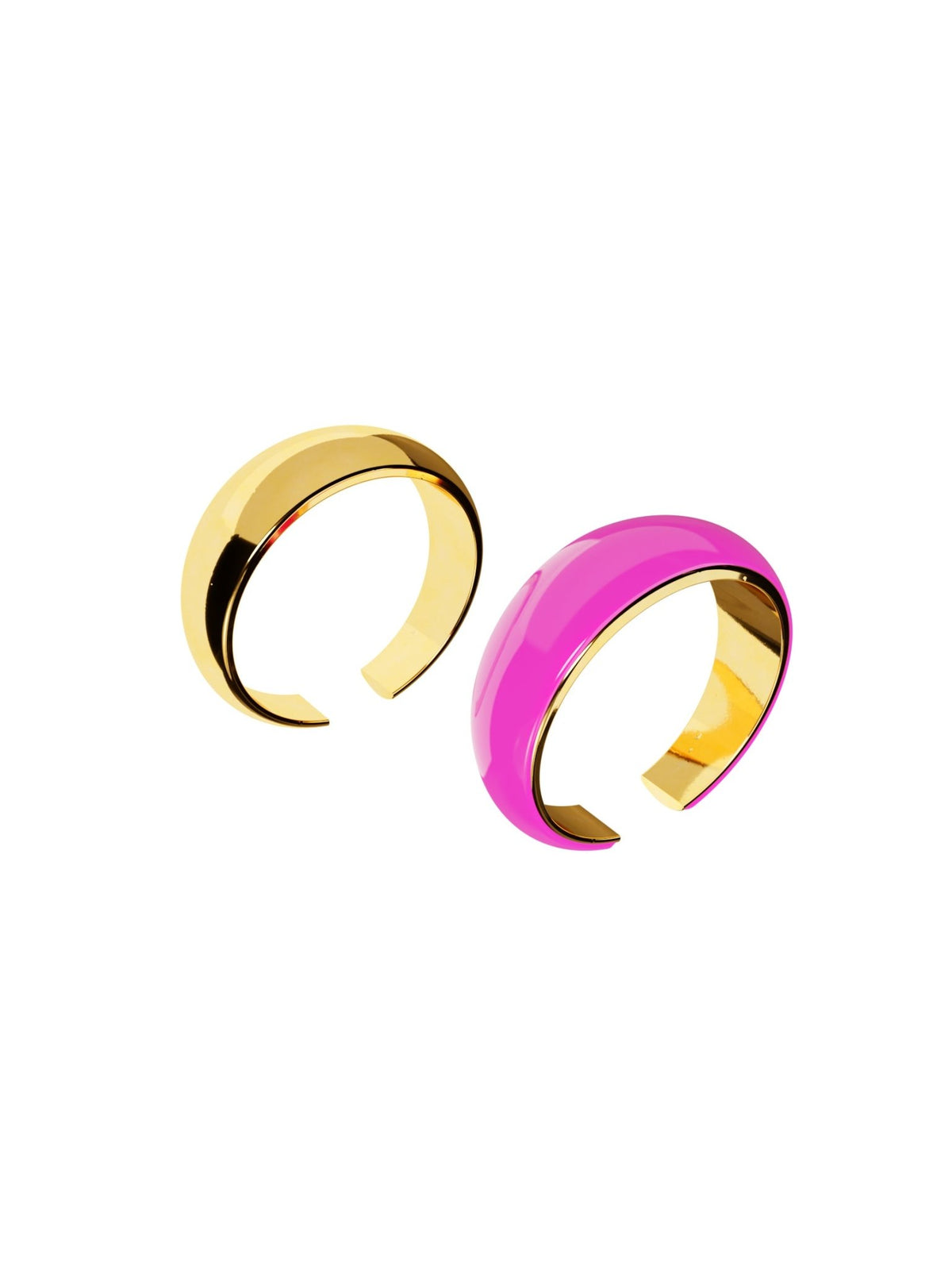 Juicy Snug Earcuffs (set of 2 Enamelled &amp; Gold Cuffs)