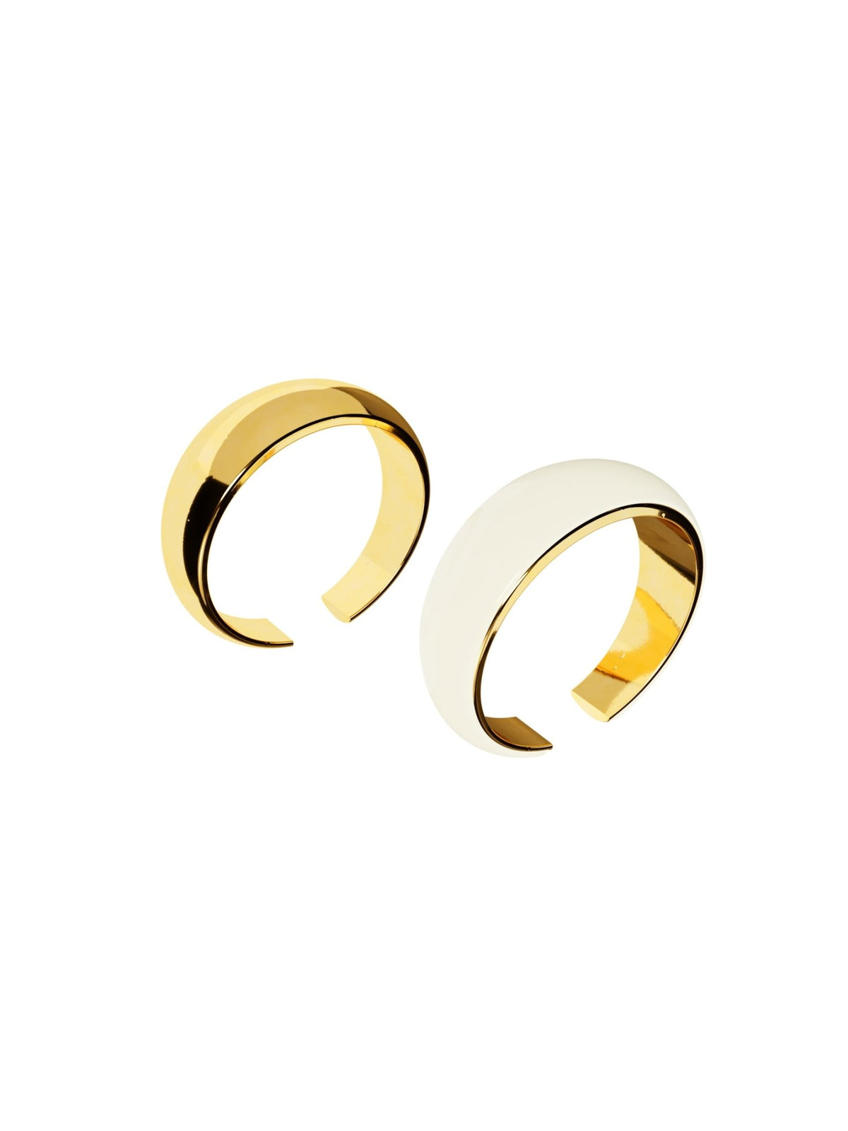 Juicy Snug Earcuffs (set of 2 Enamelled &amp; Gold Cuffs)