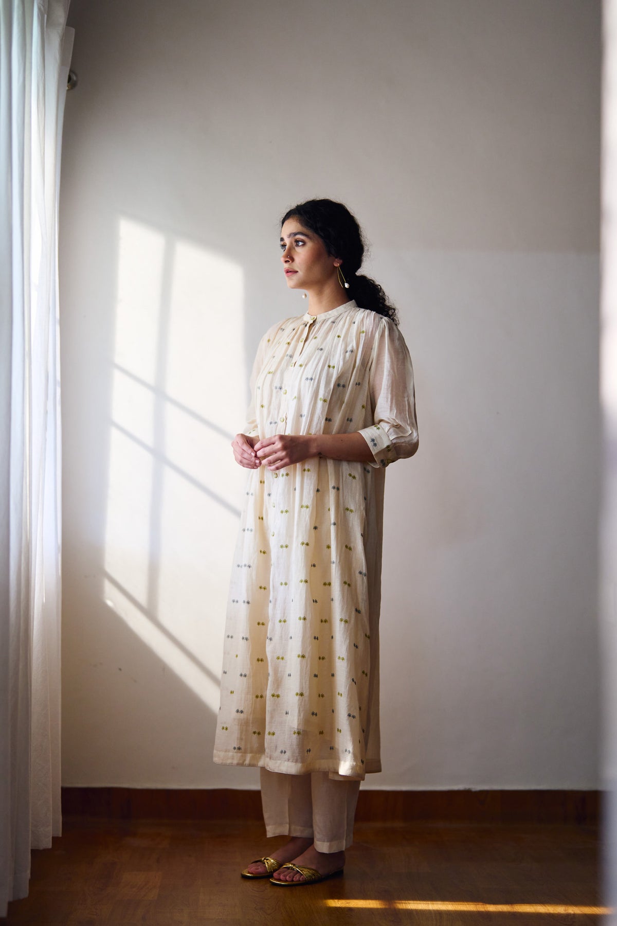 Kahili Gather Chanderi Kurta Set