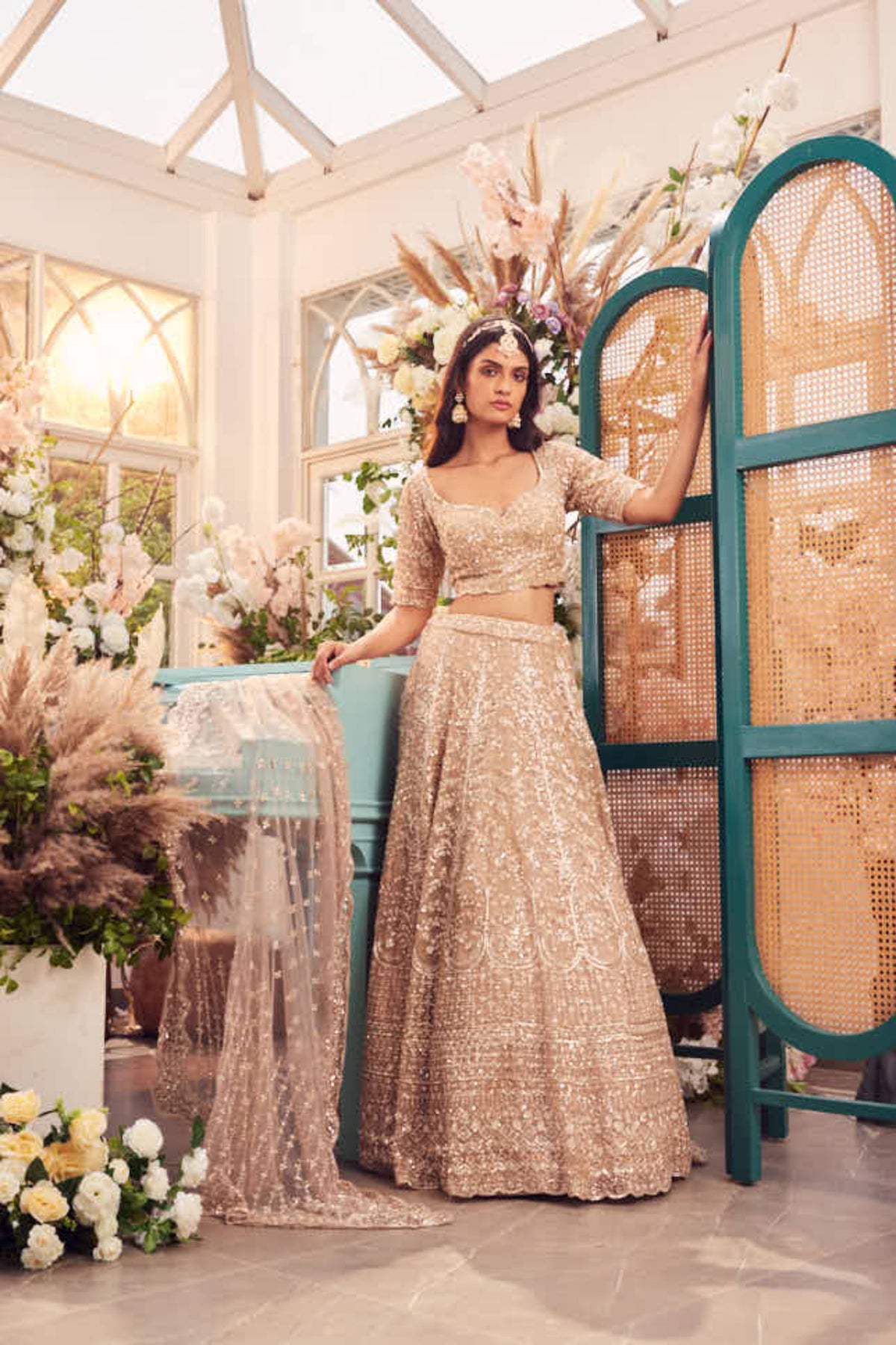 Gold Margerette Lehenga Set