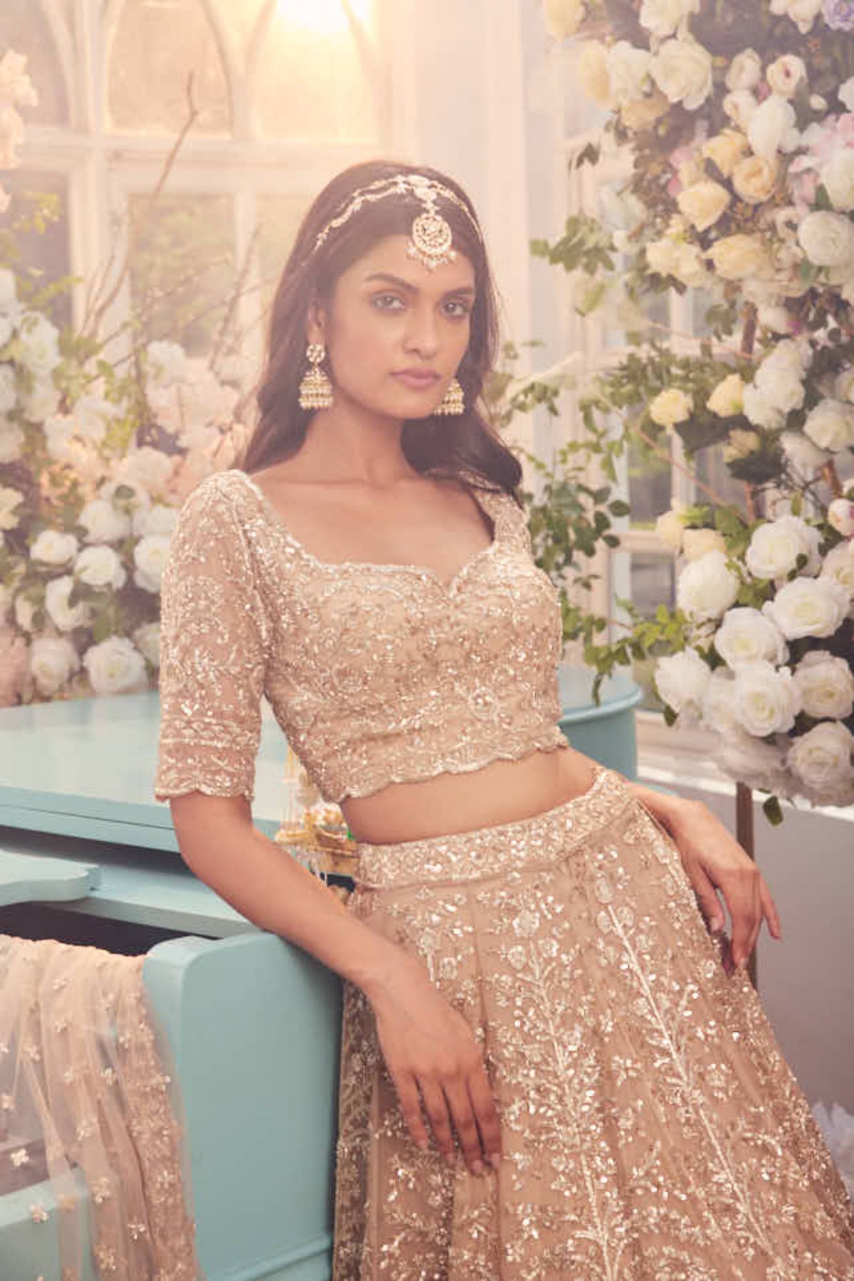Gold Margerette Lehenga Set