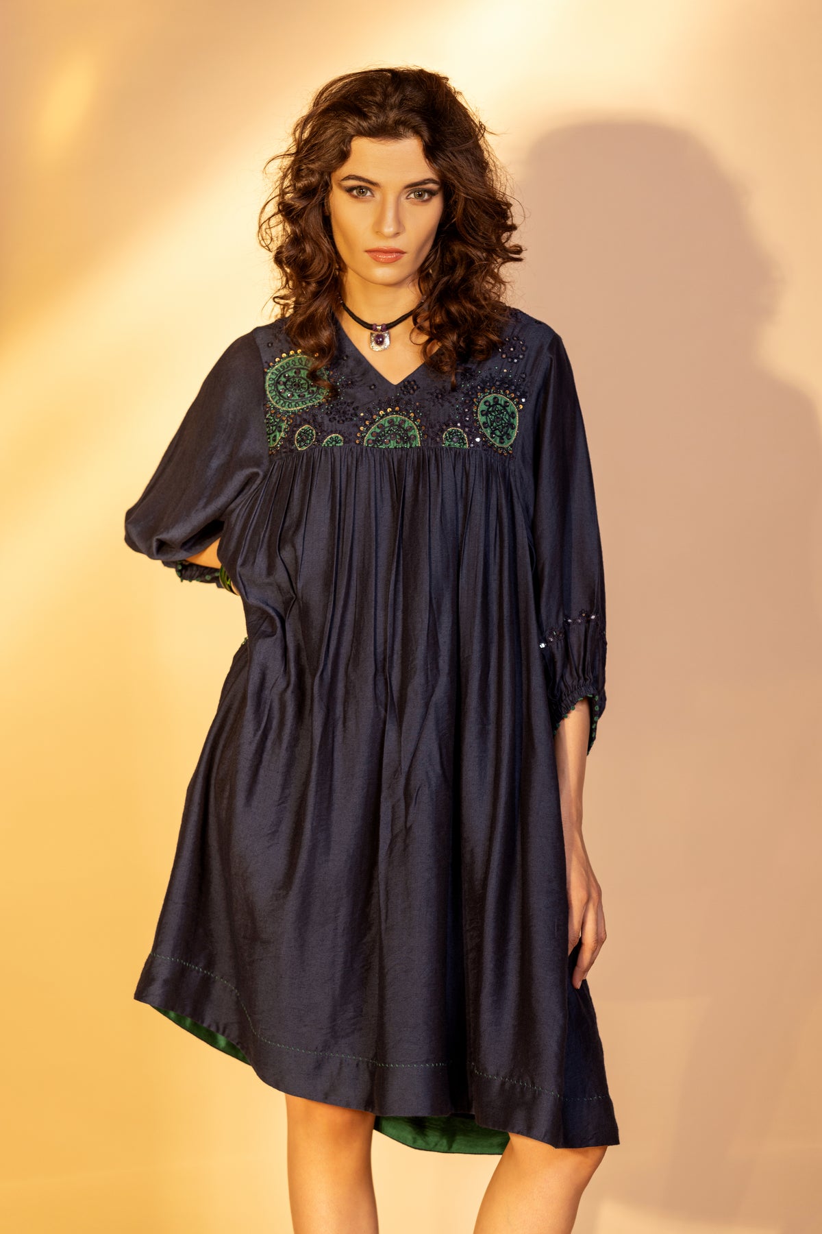 Azurite Blue Nora Dress